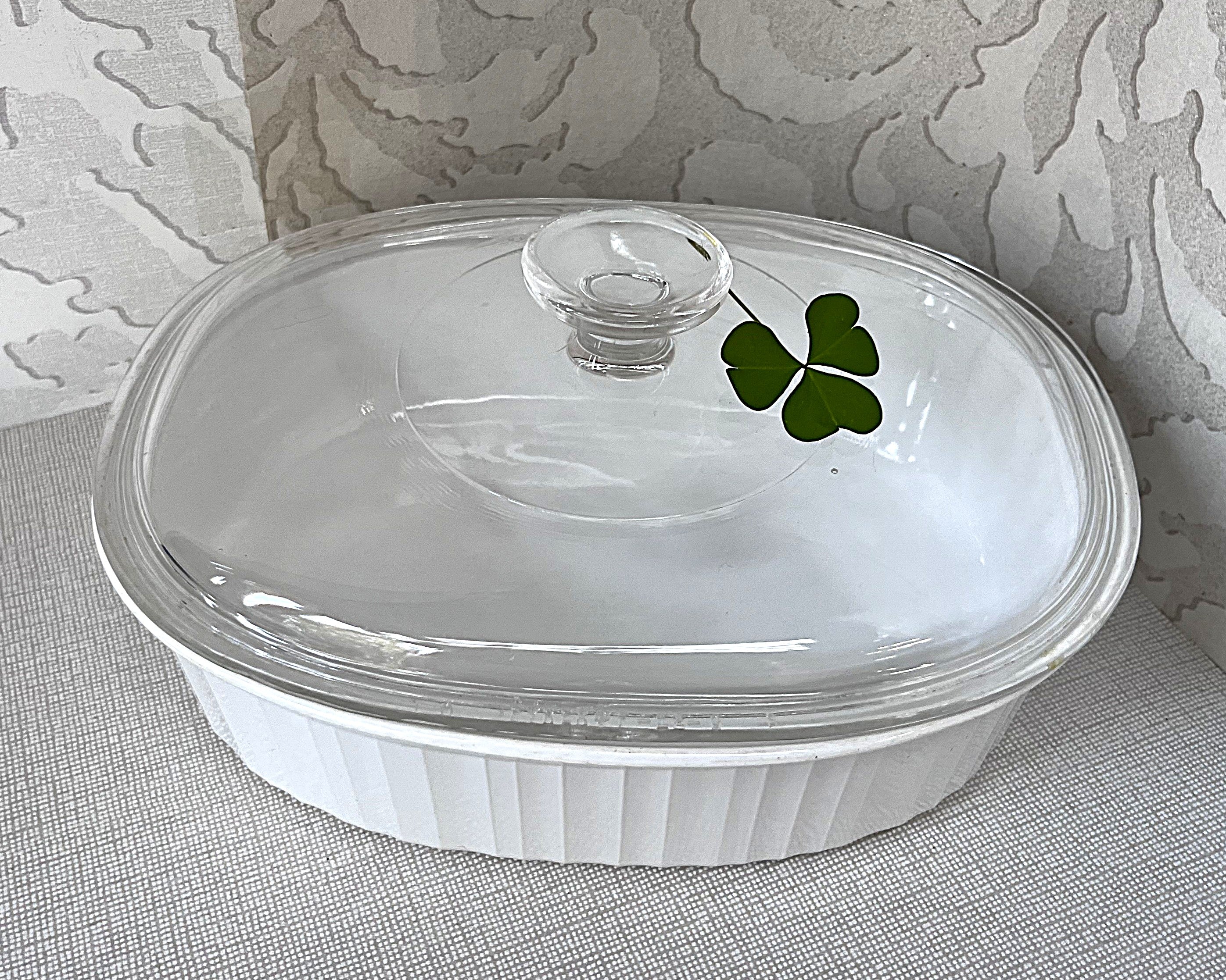 CorningWare: French White: F-12-B Lidded Casserole
