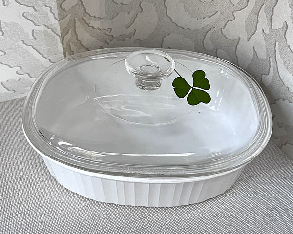CorningWare: French White: F-12-B Lidded Casserole