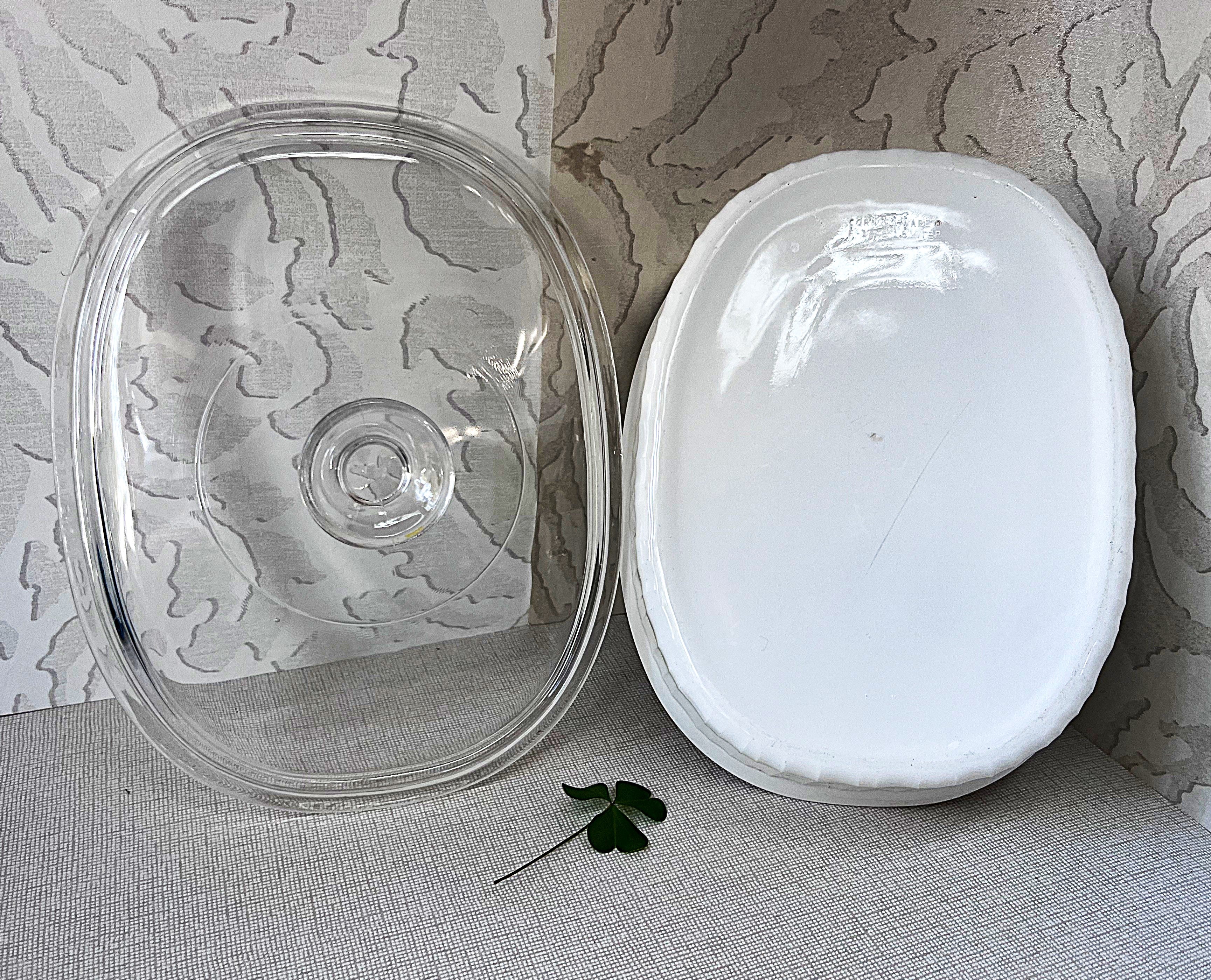 CorningWare: French White: F-12-B Lidded Casserole