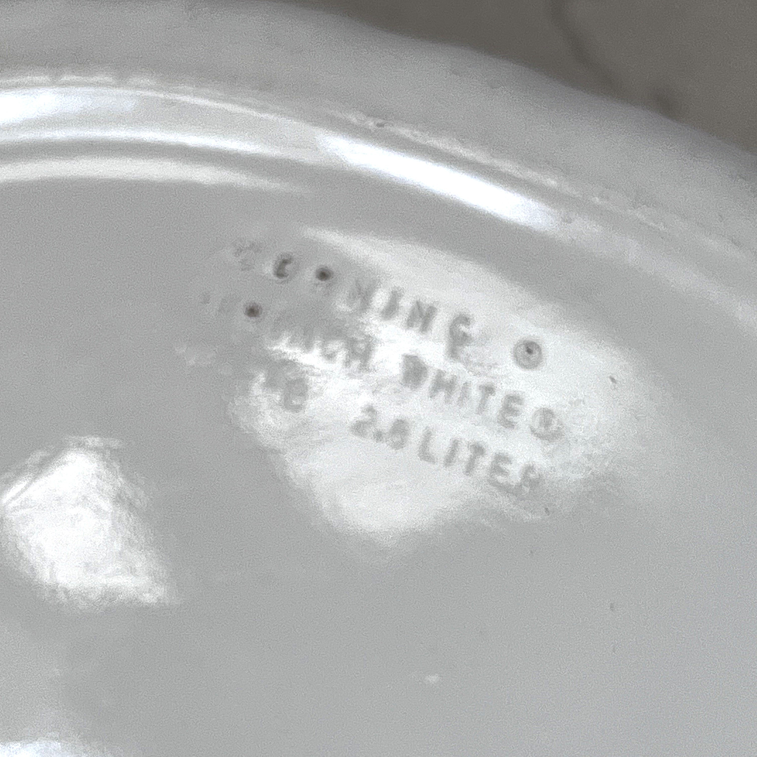CorningWare: French White: F-2-B Lidded Casserole