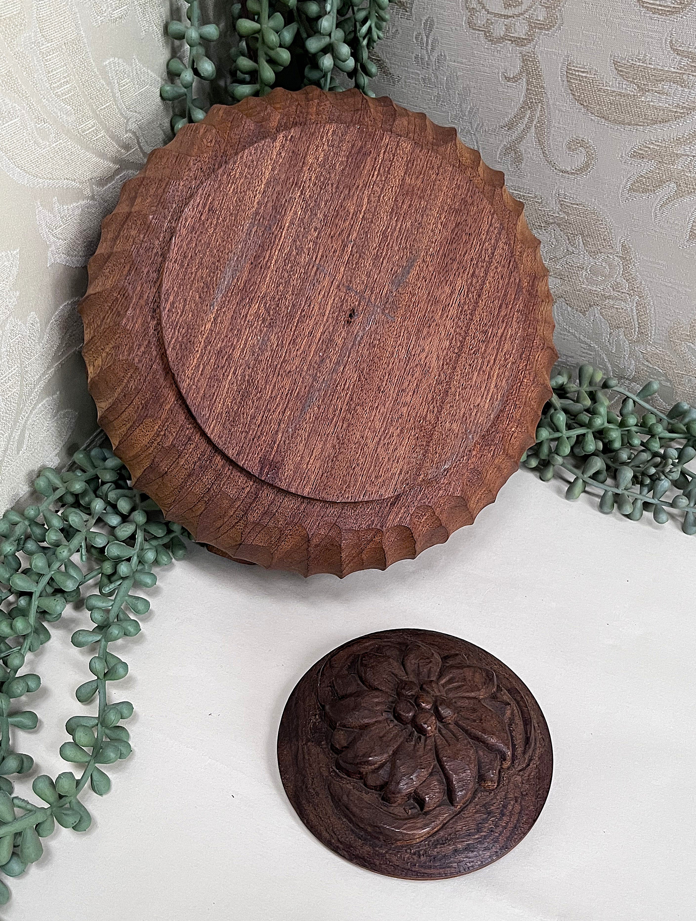 Carved Wood: Italian 6-Spout Grole Friendship Cup