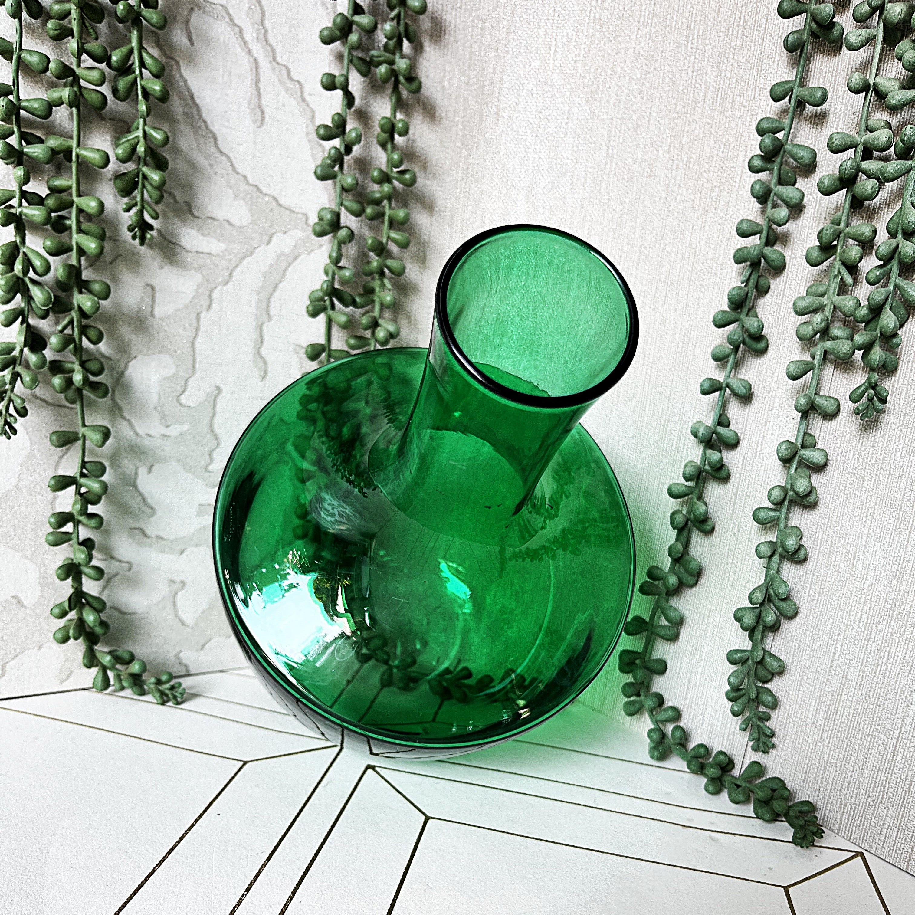 Coloured Glass: Emerald Green Decorative Carafe