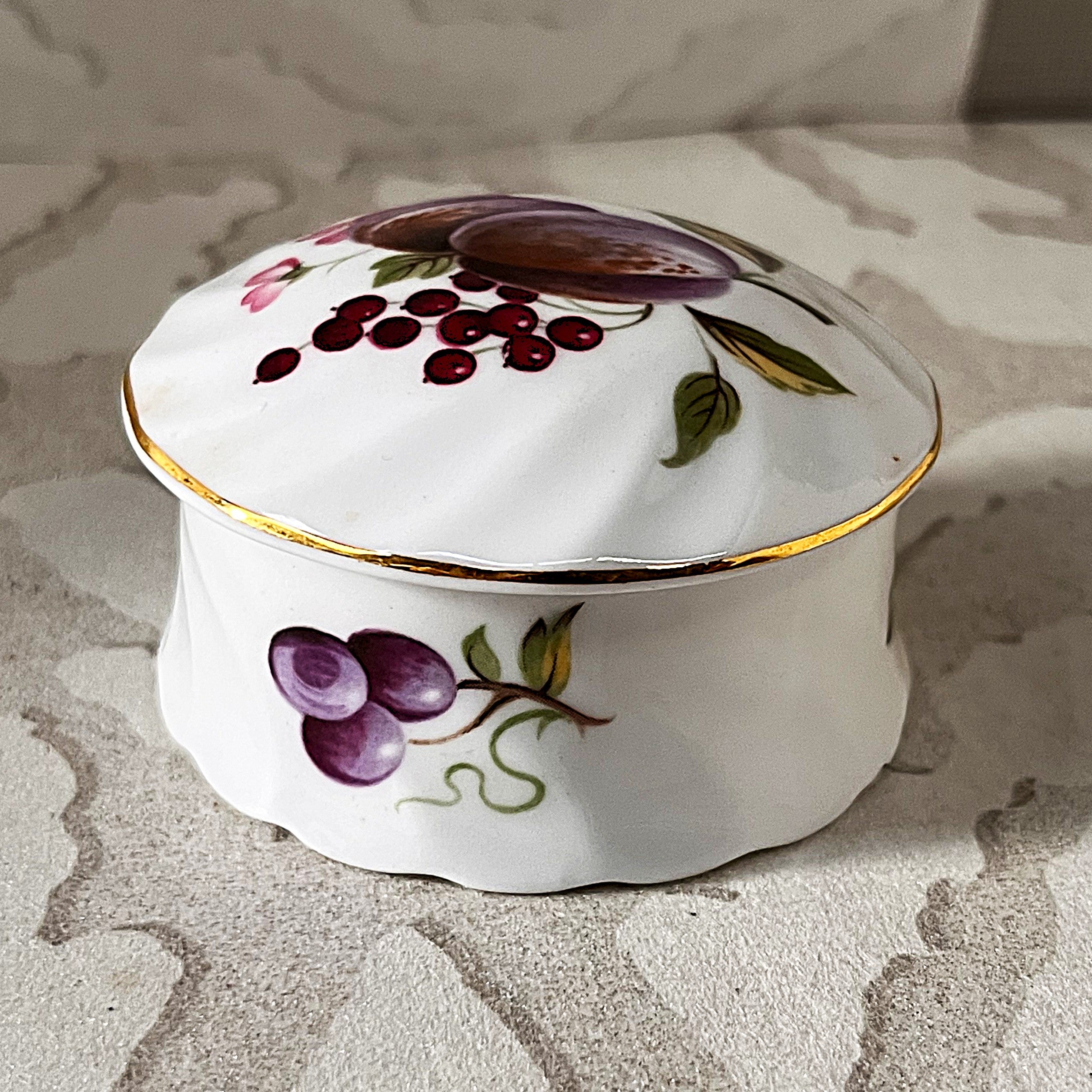 Trinkets: Hammersley Trinket Box Plum & Berry Design