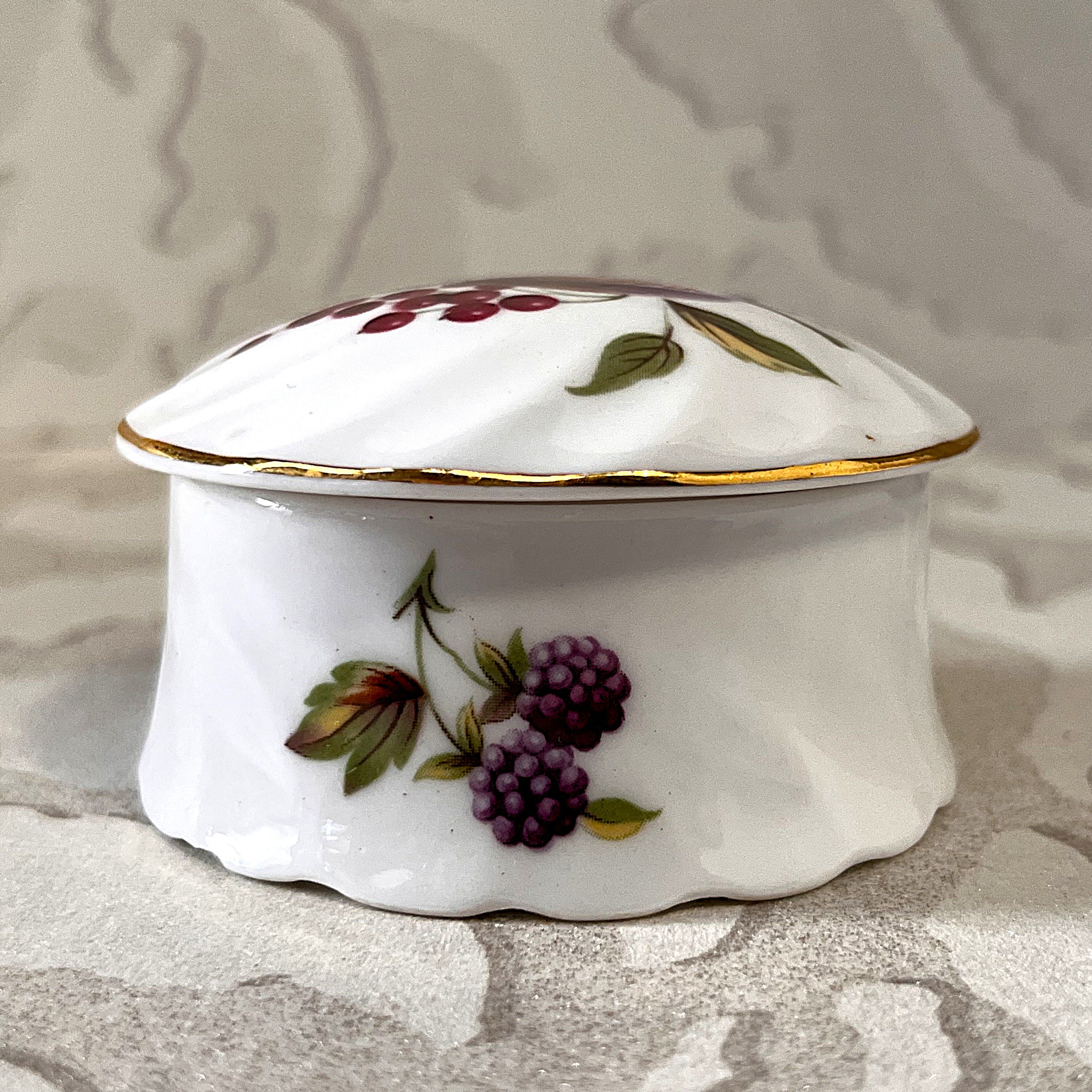 Trinkets: Hammersley Trinket Box Plum & Berry Design