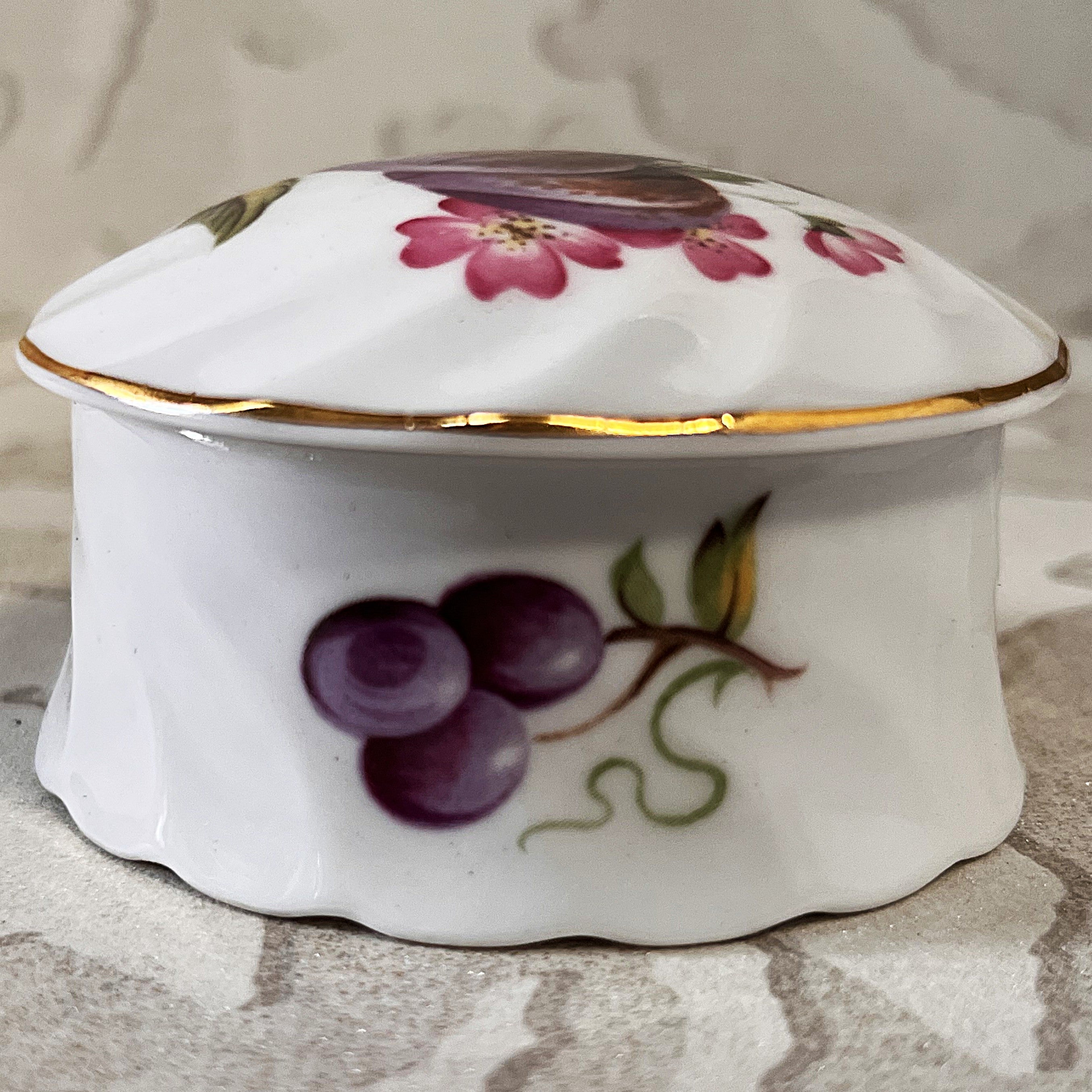 Trinkets: Hammersley Trinket Box Plum & Berry Design