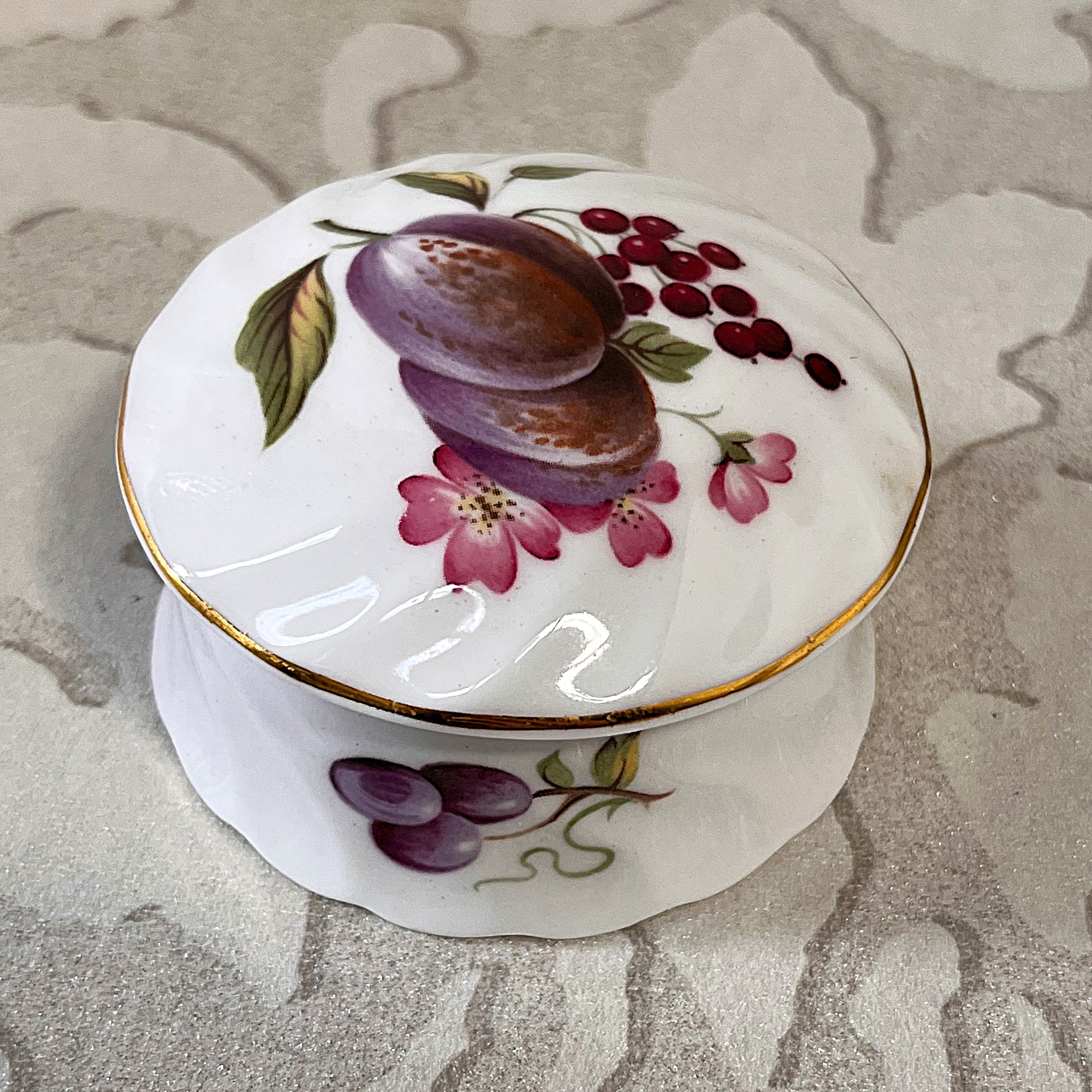 Trinkets: Hammersley Trinket Box Plum & Berry Design