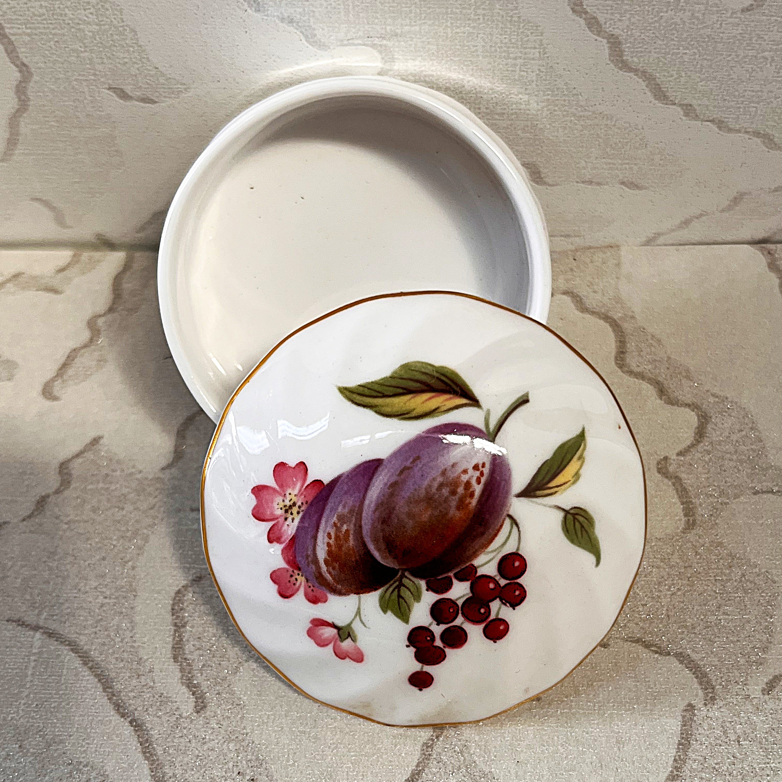 Trinkets: Hammersley Trinket Box Plum & Berry Design