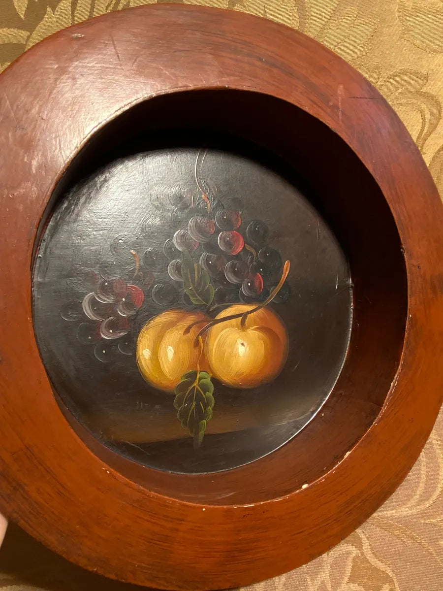 Wall Art: Fruit Still Life Fine Art Wooden Display Bowl