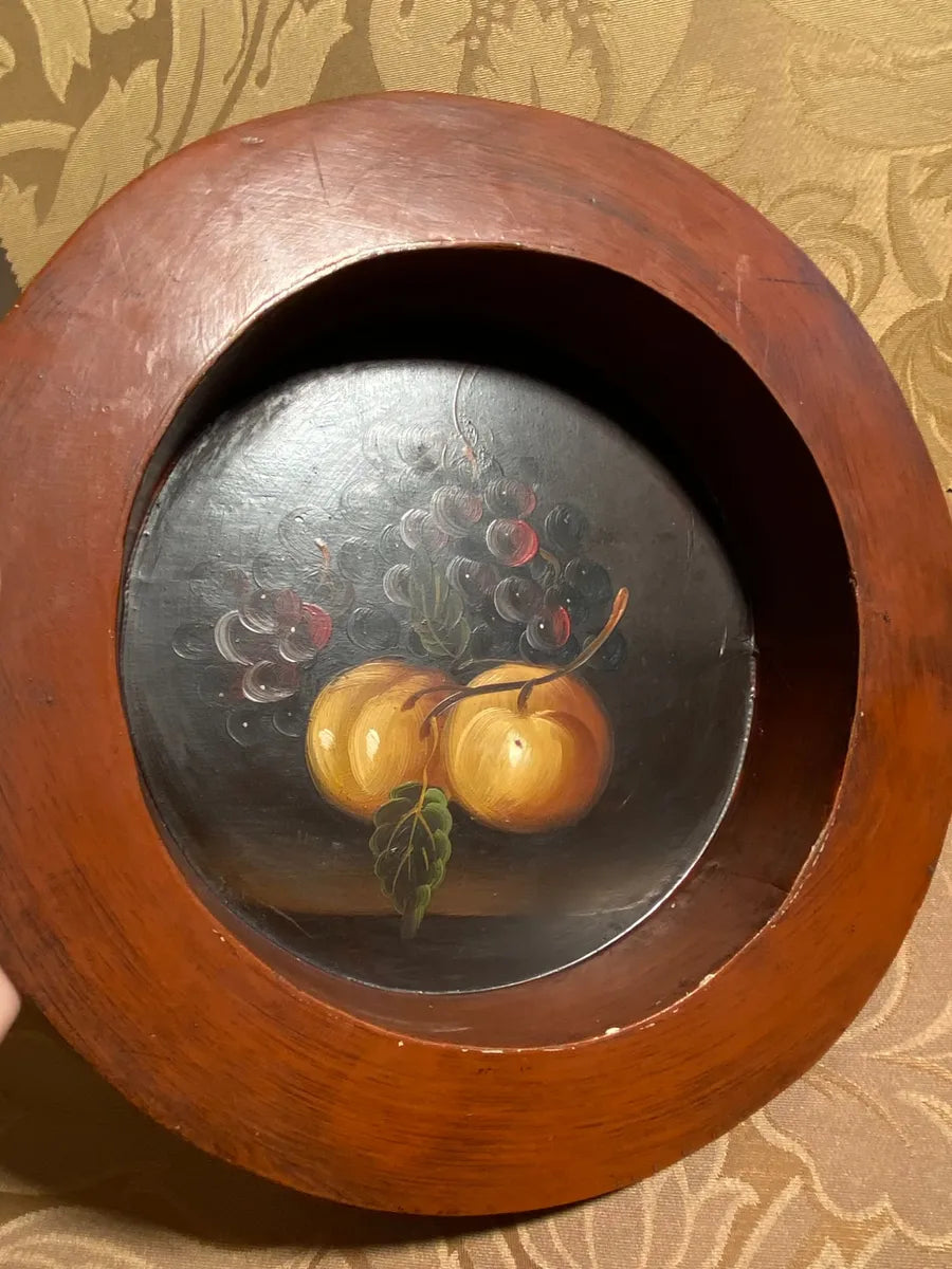 Wall Art: Fruit Still Life Fine Art Wooden Display Bowl