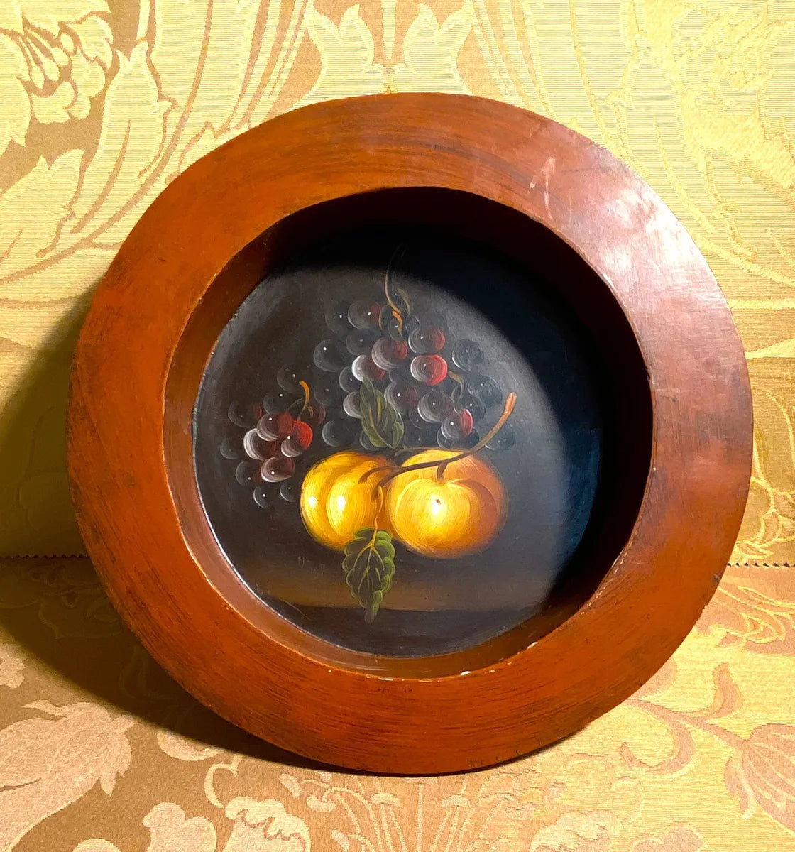 Wall Art: Fruit Still Life Fine Art Wooden Display Bowl