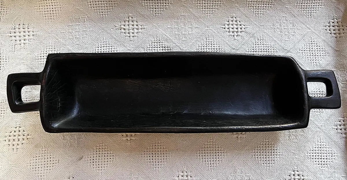Carved Wood: Zulu Ugqoko Hardwood Meat Serving Platter