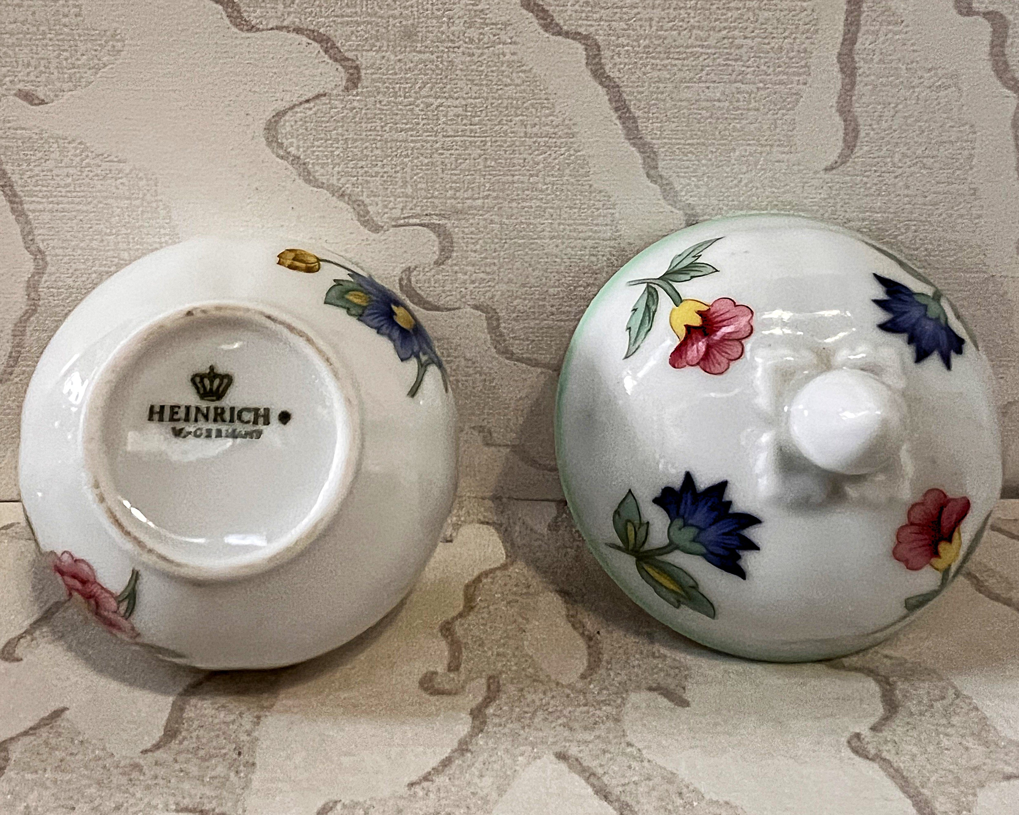 Trinkets: Heinrich & Co. Ball Shaped Trinket Box Floral Design