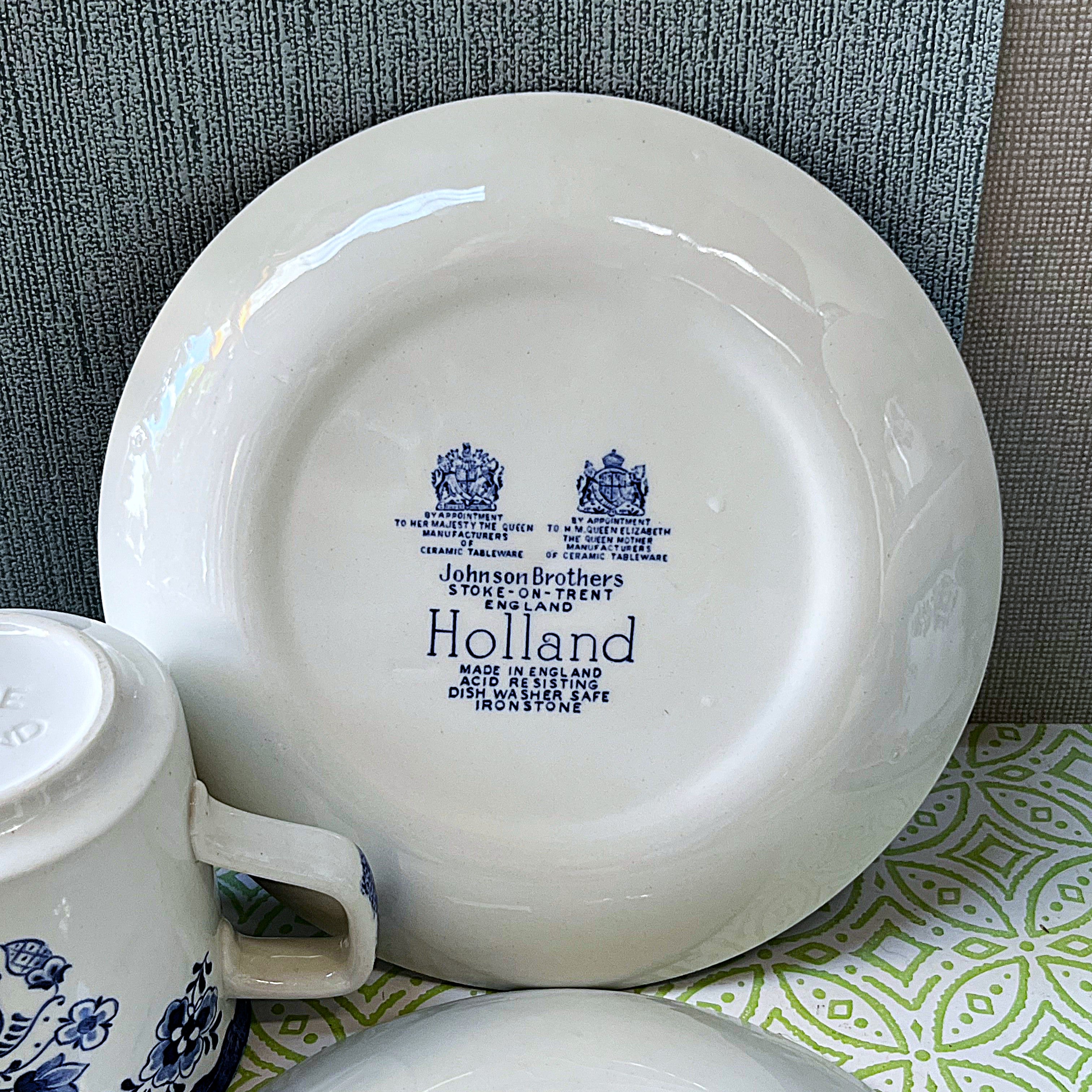 Coffee Tea Service: Johnson Brothers Holland Blue, 24