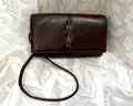 Bags: Topaz Supple Brown Genuine Leather Crossbody Clutch Purse