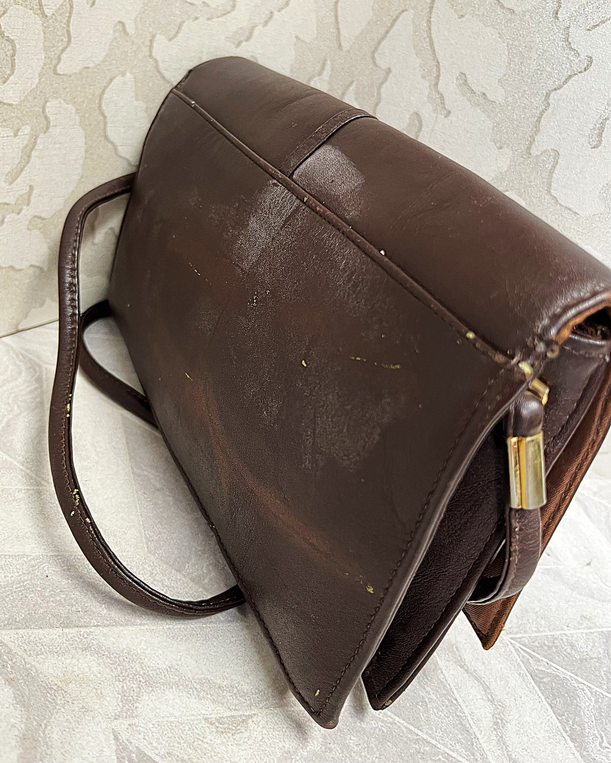 Bags: Topaz Supple Brown Genuine Leather Crossbody Clutch Purse