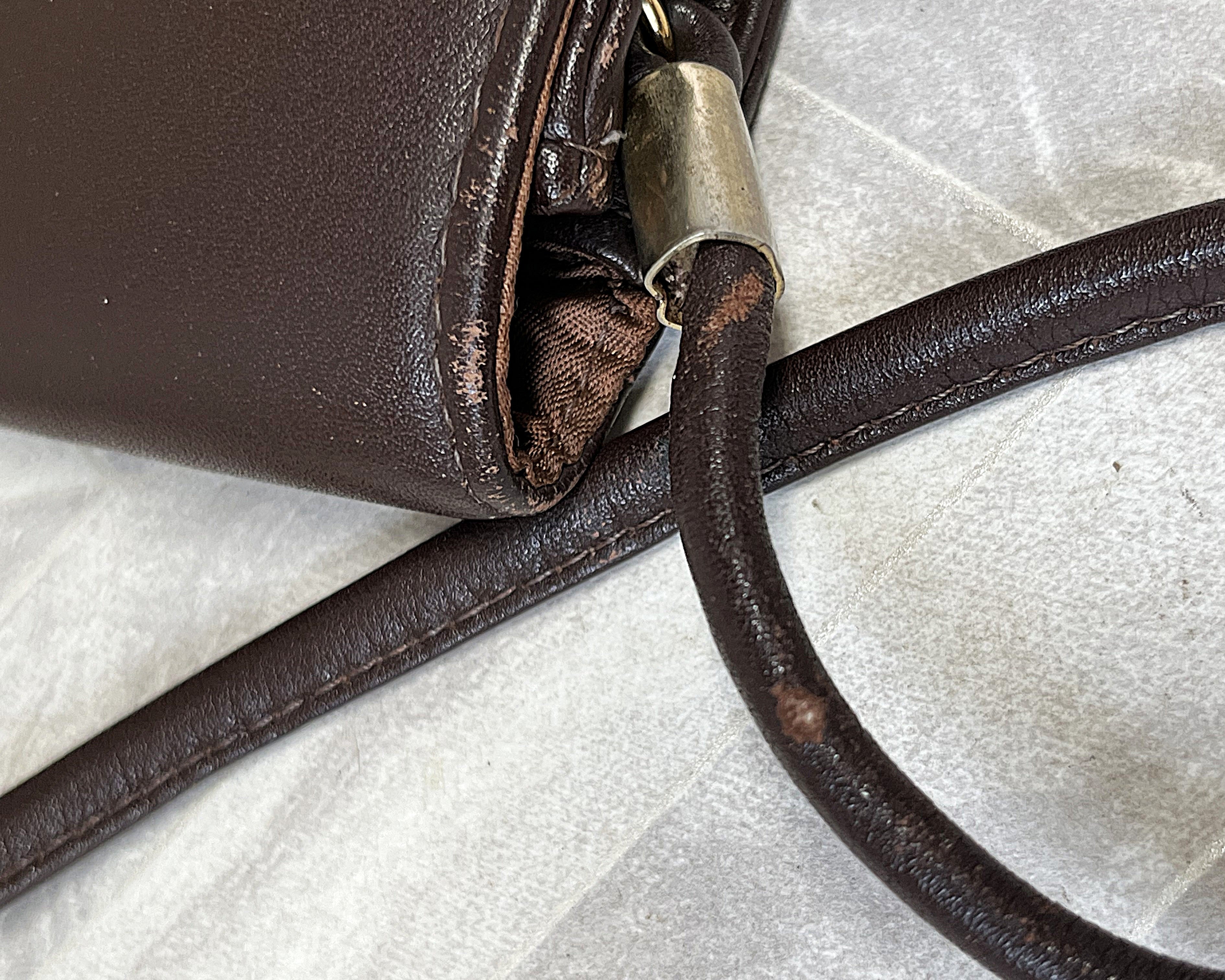 Bags: Topaz Supple Brown Genuine Leather Crossbody Clutch Purse