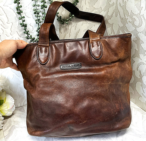 Bags: Jekyll & Hide Rockaway Dark Brown Leather Tote Bag