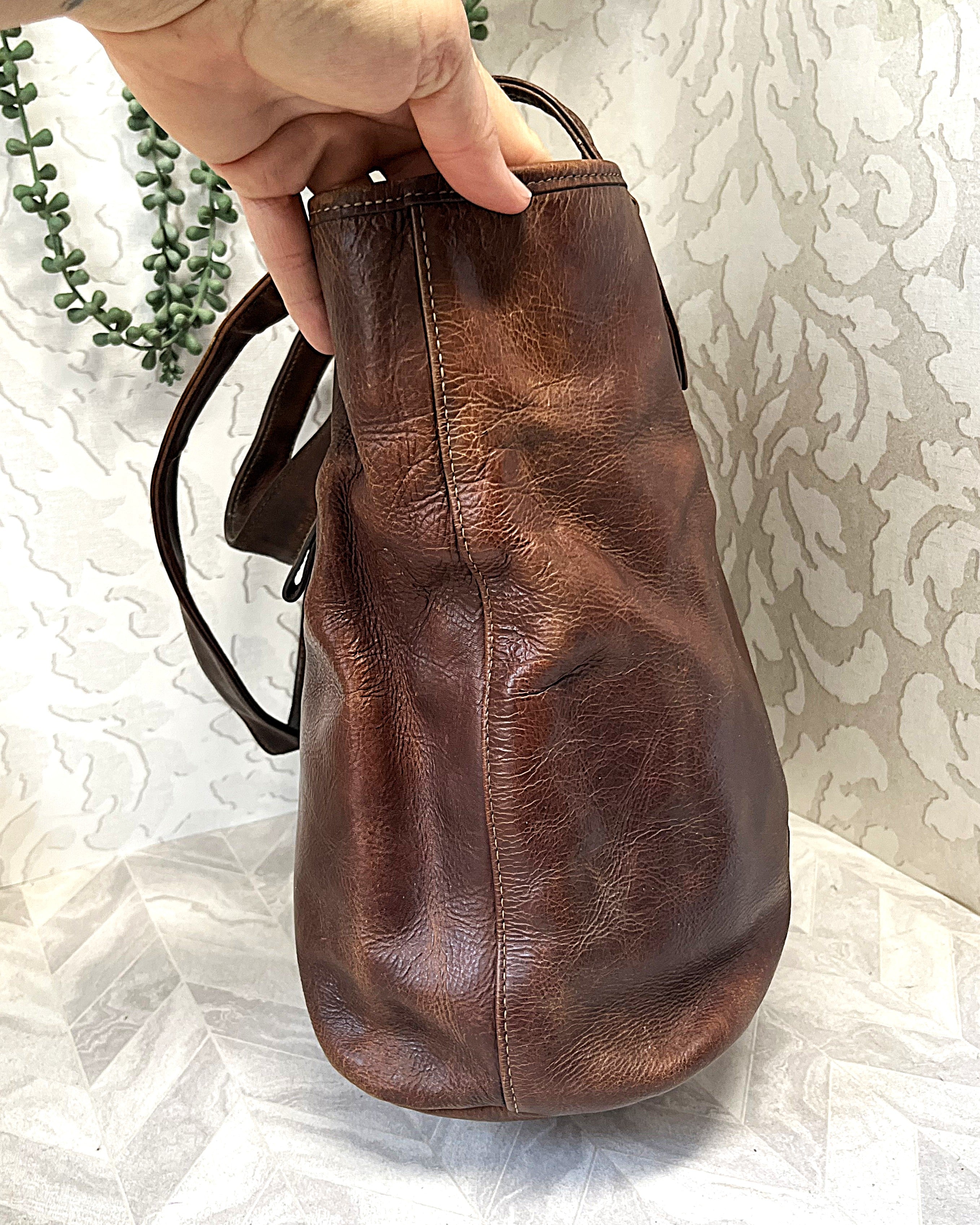 Bags: Jekyll & Hide Rockaway Dark Brown Leather Tote Bag