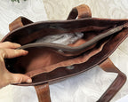 Bags: Jekyll & Hide Rockaway Dark Brown Leather Tote Bag