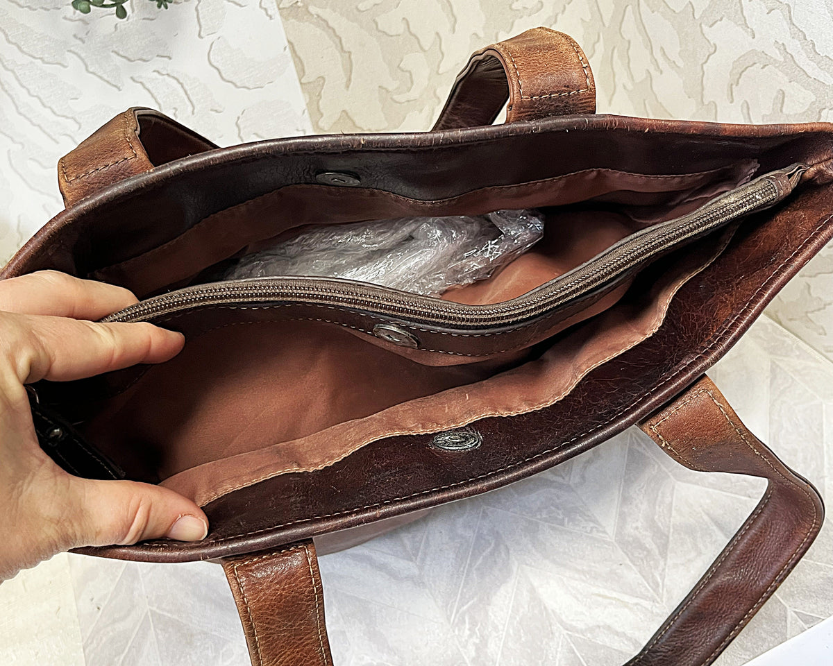 Bags: Jekyll & Hide Rockaway Dark Brown Leather Tote Bag