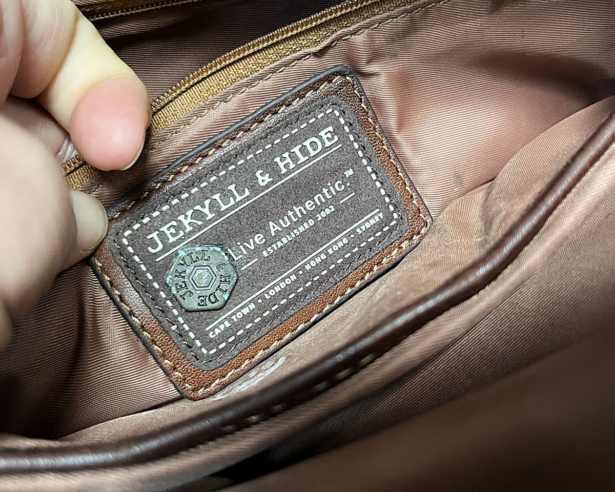 Bags: Jekyll & Hide Rockaway Dark Brown Leather Tote Bag