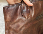 Bags: Jekyll & Hide Rockaway Dark Brown Leather Tote Bag