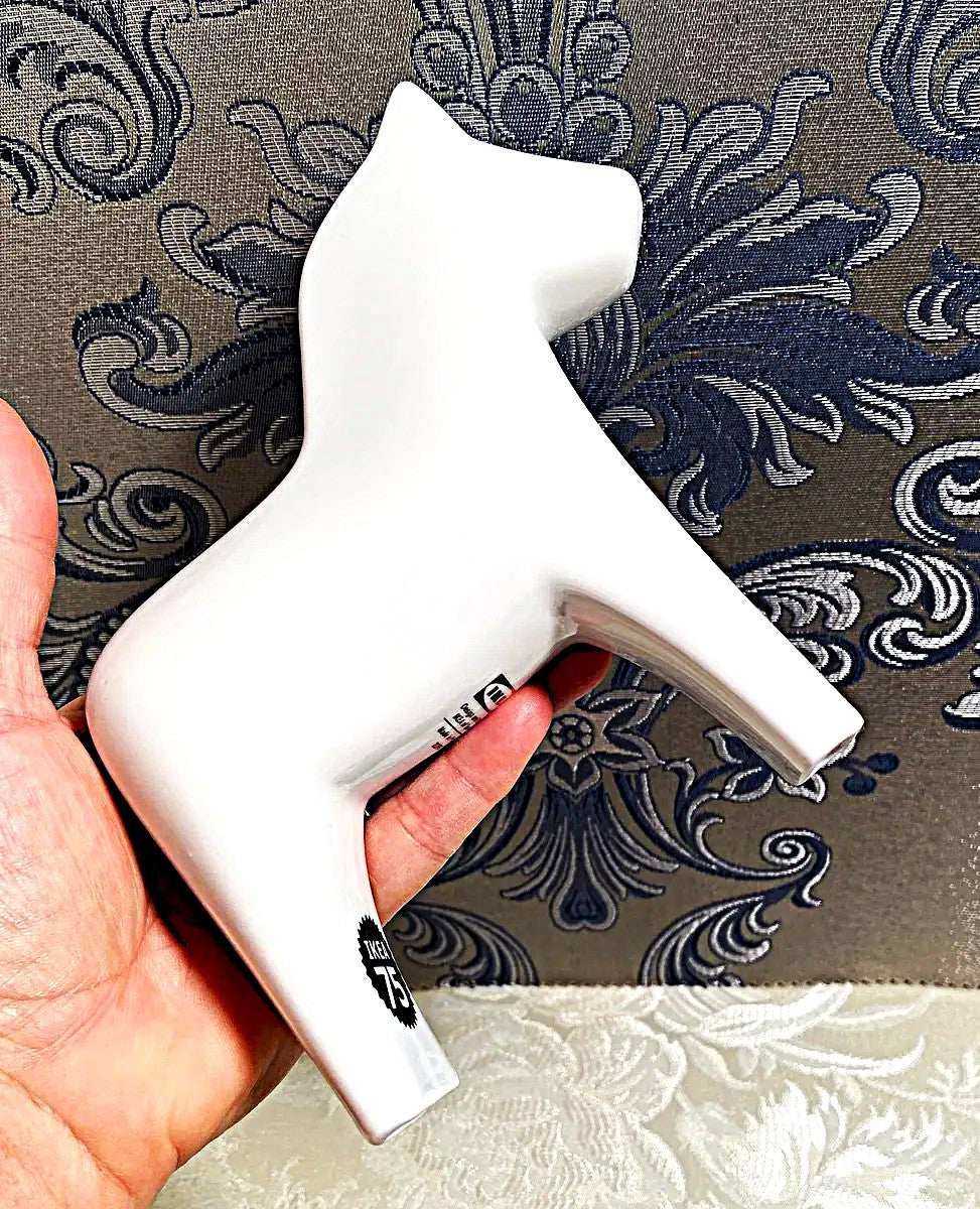 Animal Décor:  Limited Edition 2018 IKEA 75th Anniversary Ceramic Dala Horse Figurine Pair