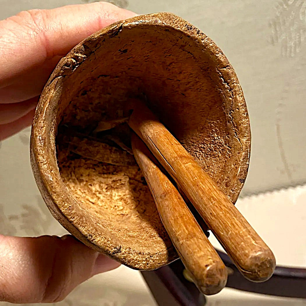 Wood Décor: Antique Indian Wooden Cattle Bell