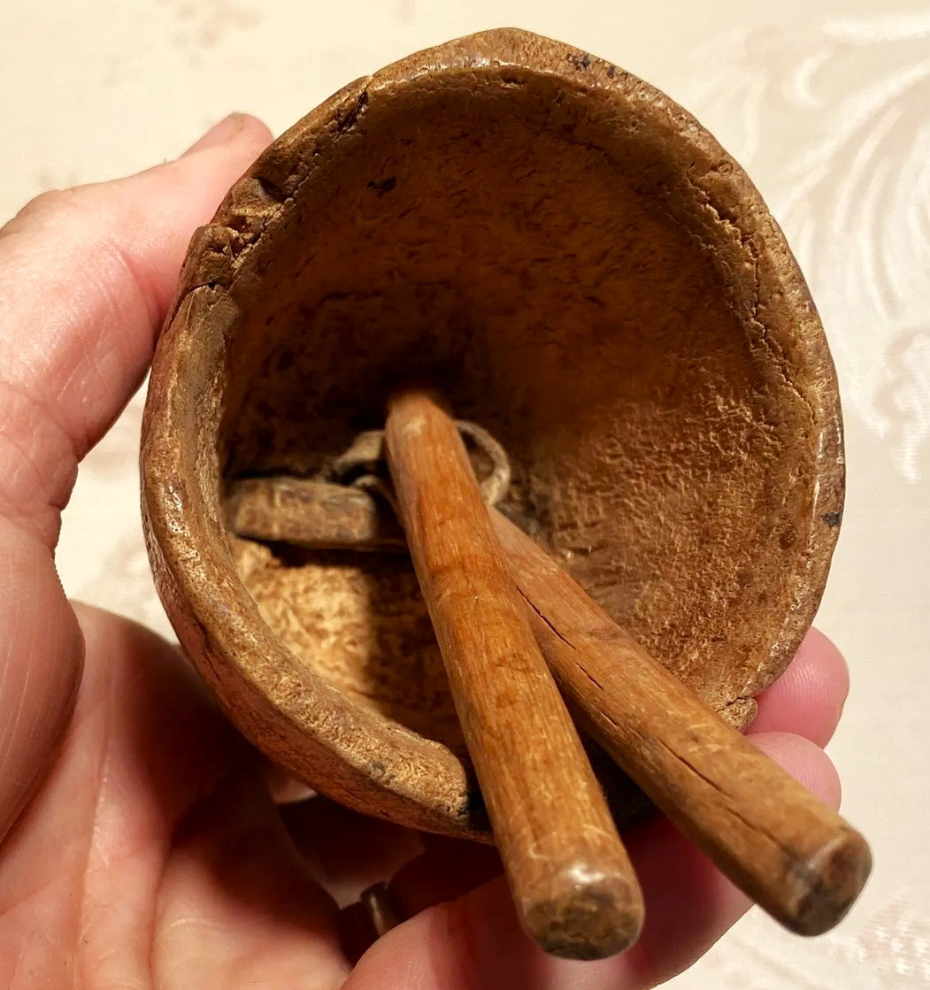 Wood Décor: Antique Indian Wooden Cattle Bell