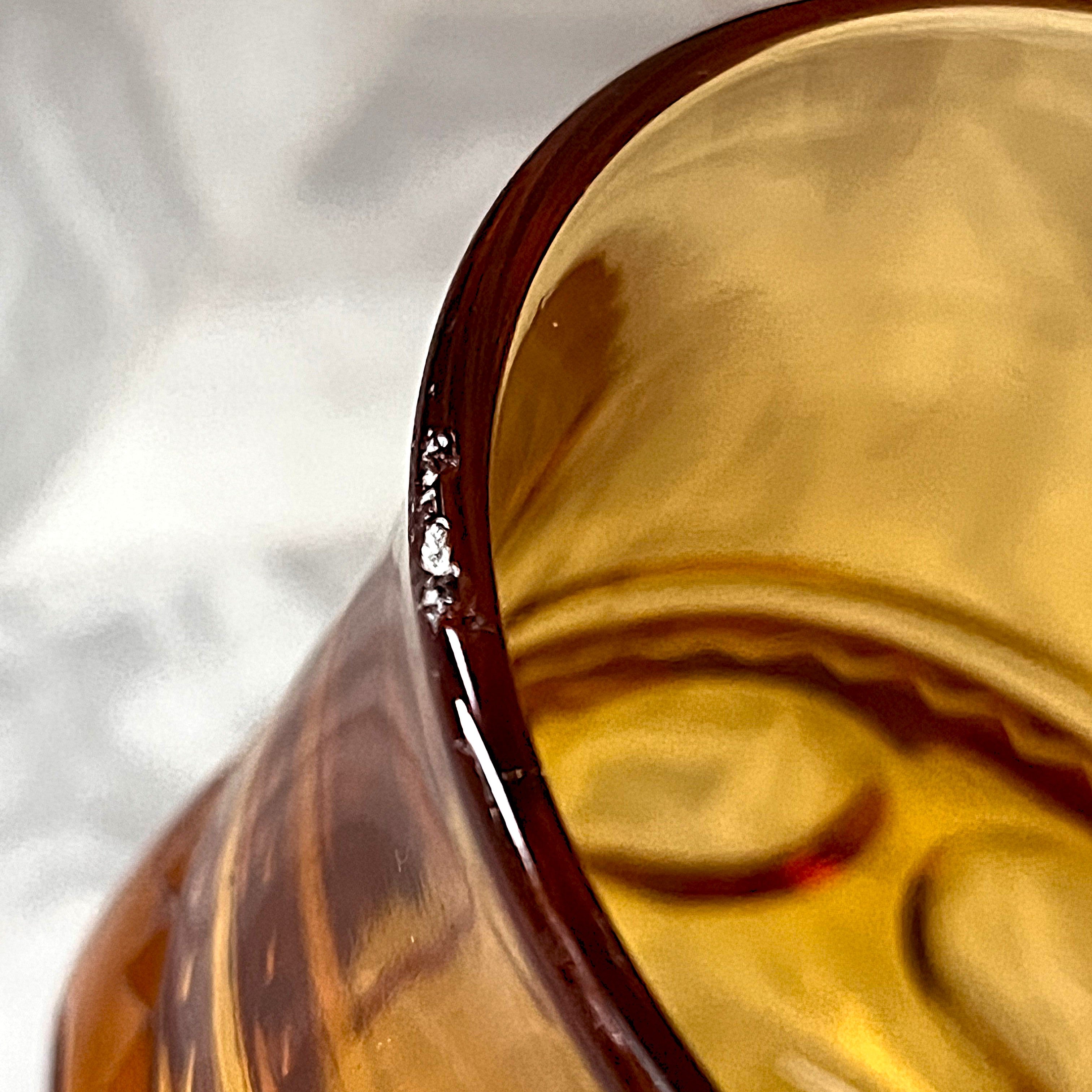 Stem & Drinkware: Indiana Glass King's Crown Amber Wine Goblets, Set of 12