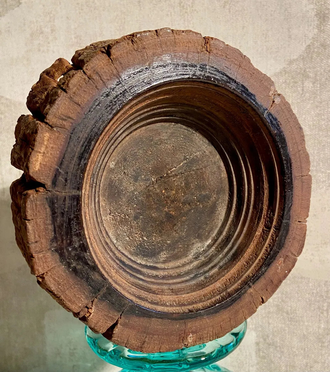 Carved Wood: Ironwood Live-Edge Natural Ring Bowl