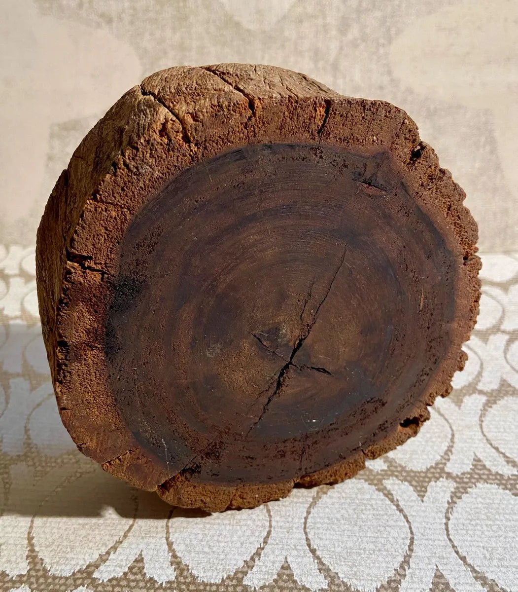 Carved Wood: Ironwood Live-Edge Natural Ring Bowl
