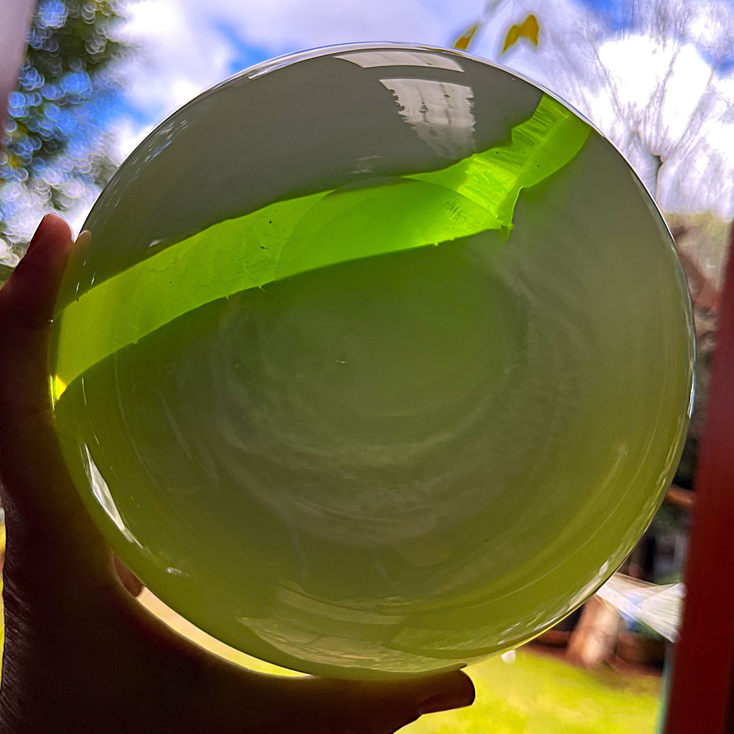 Vases: Italian Empoli Lime Green Milky White Glass Vase