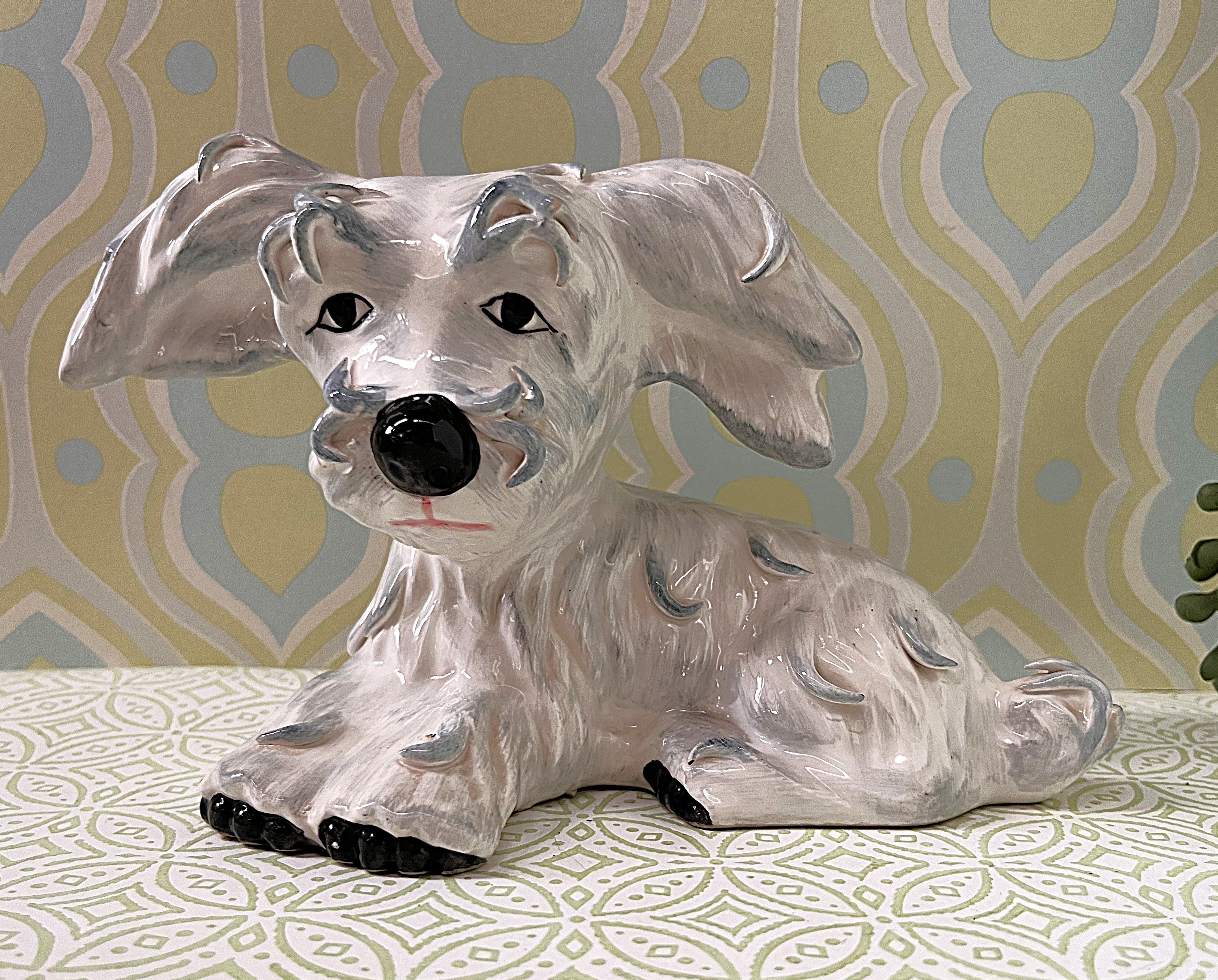 Animal Décor: Italian Ceramic Terrier