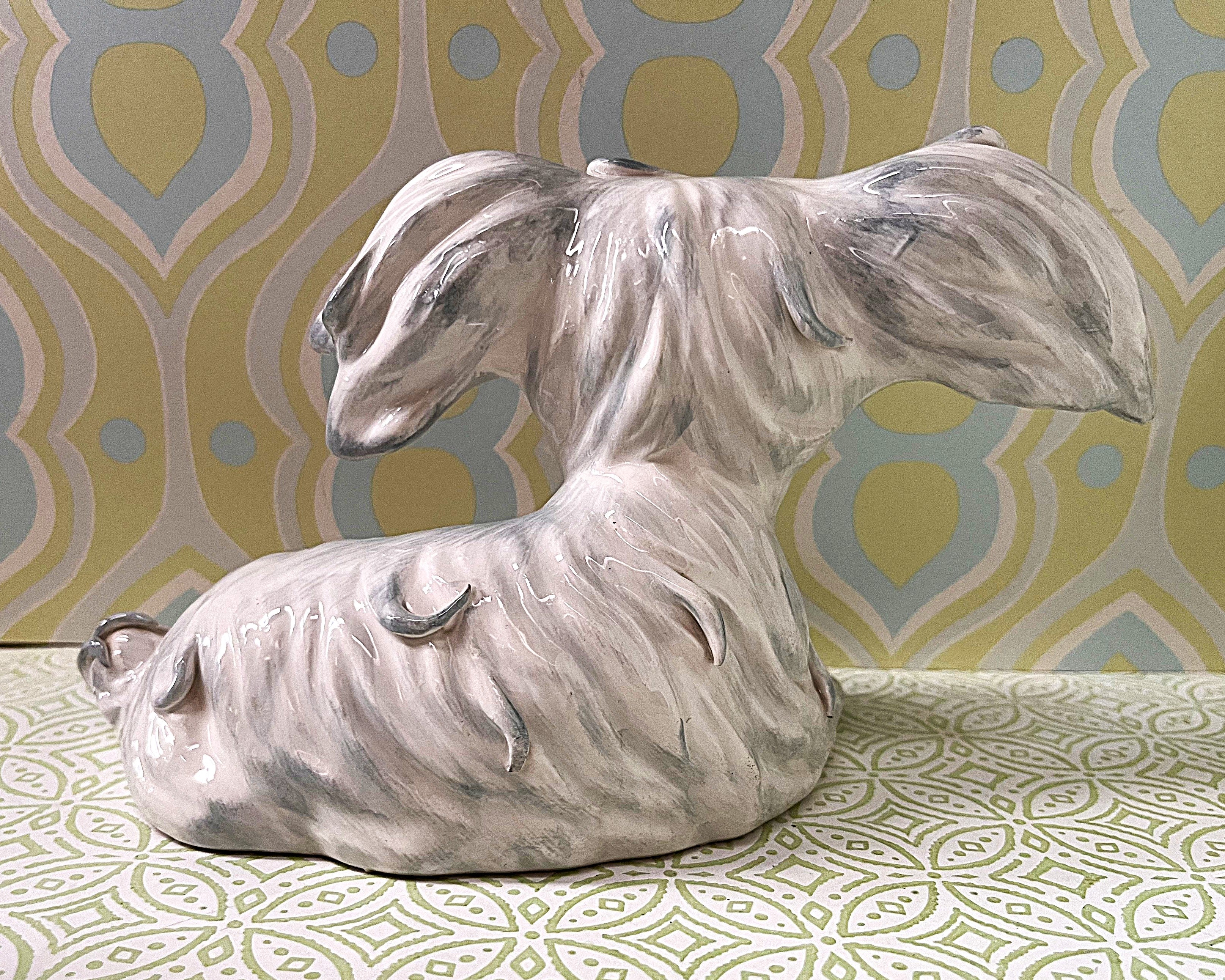 Animal Décor: Italian Ceramic Terrier