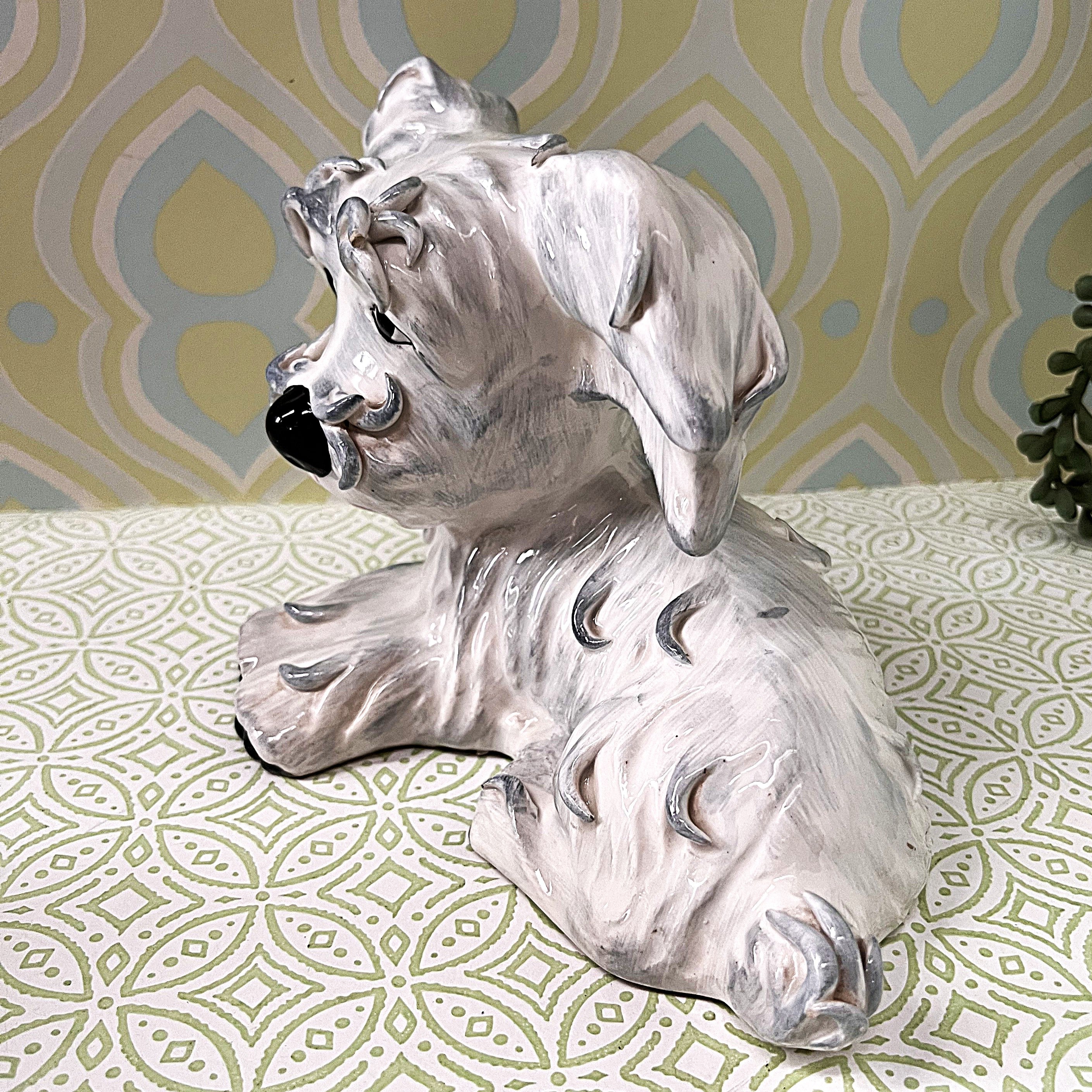Animal Décor: Italian Ceramic Terrier