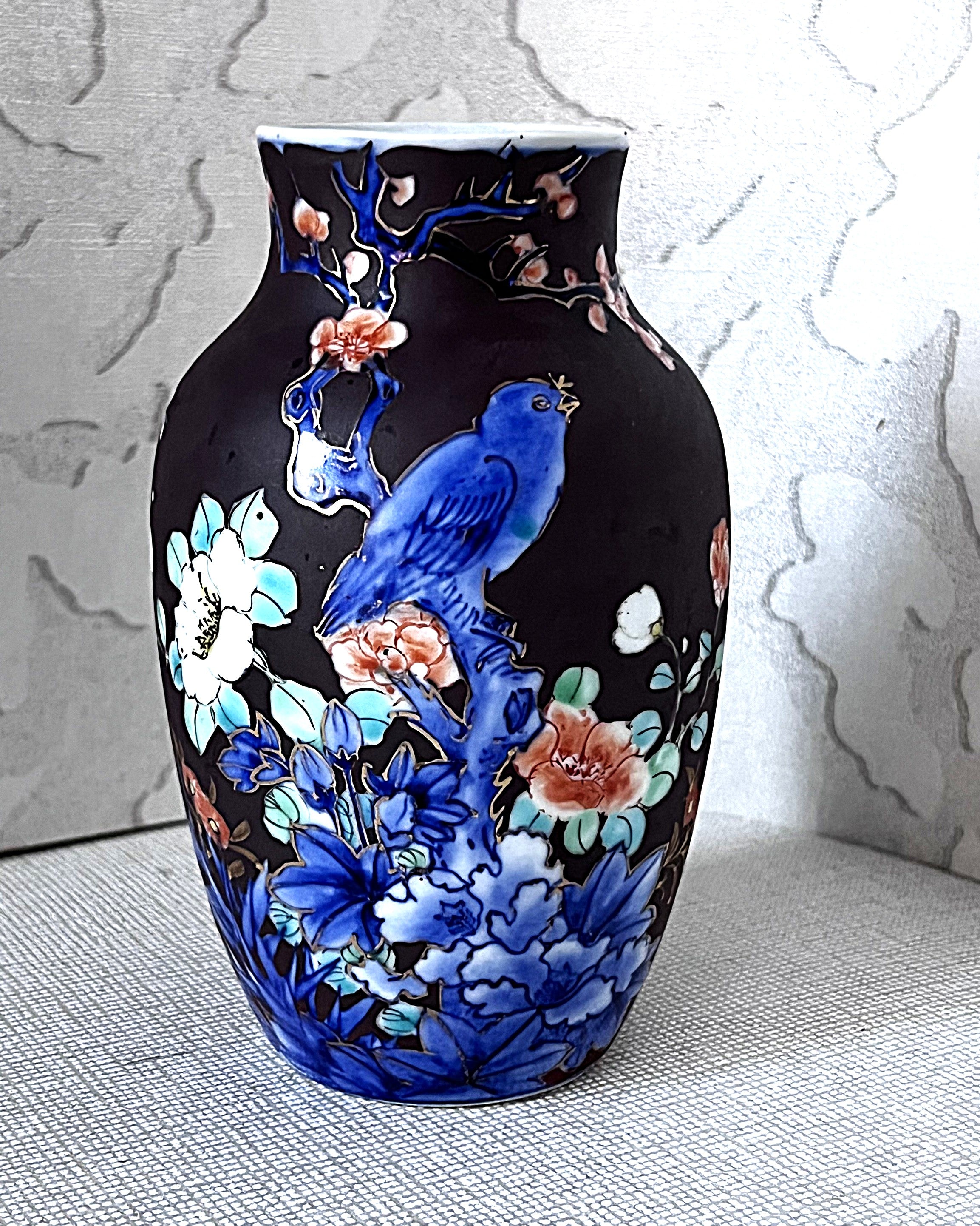 Bud Vases: Koransha Kinrande Porcelain Bud Vase