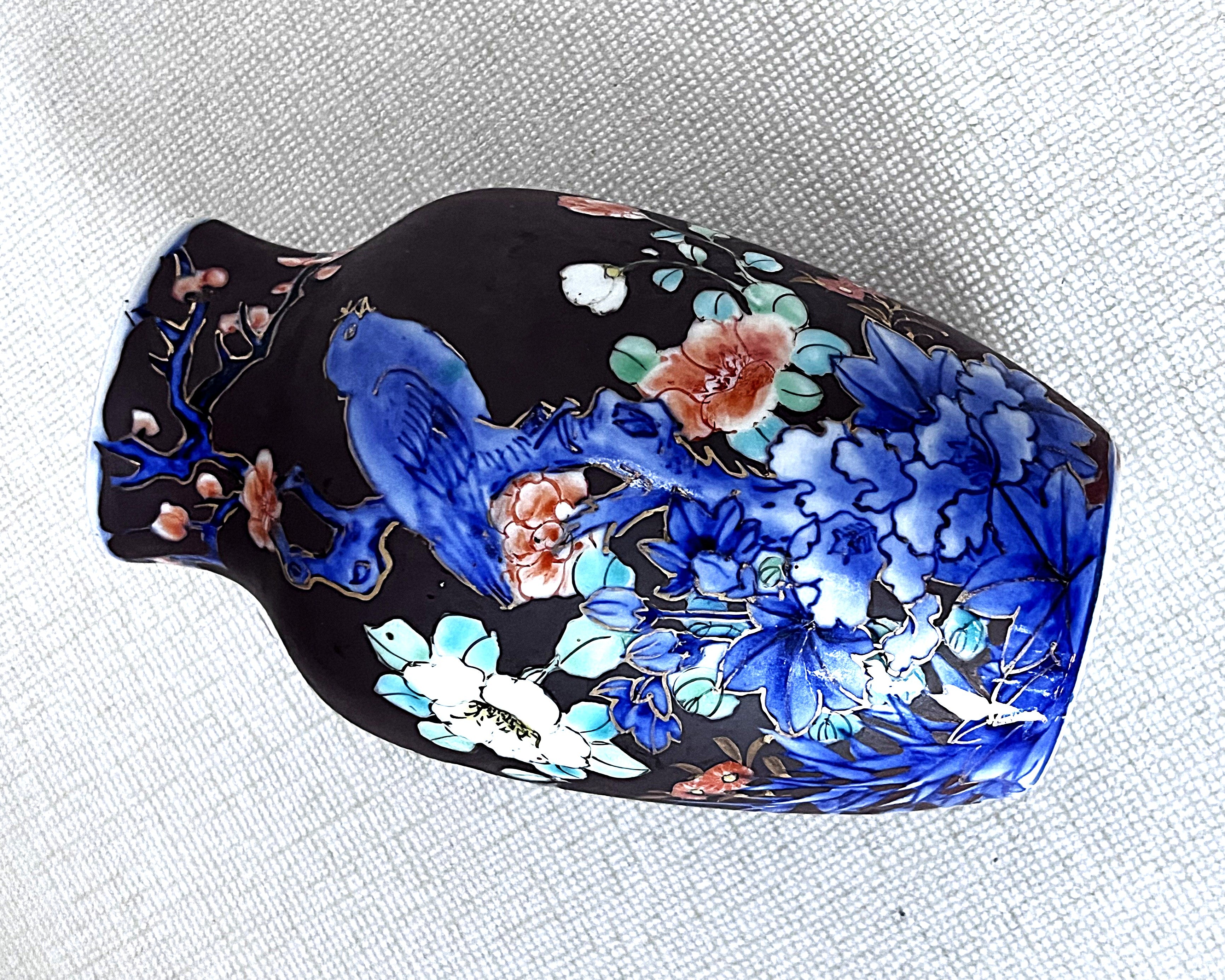 Bud Vases: Koransha Kinrande Porcelain Bud Vase