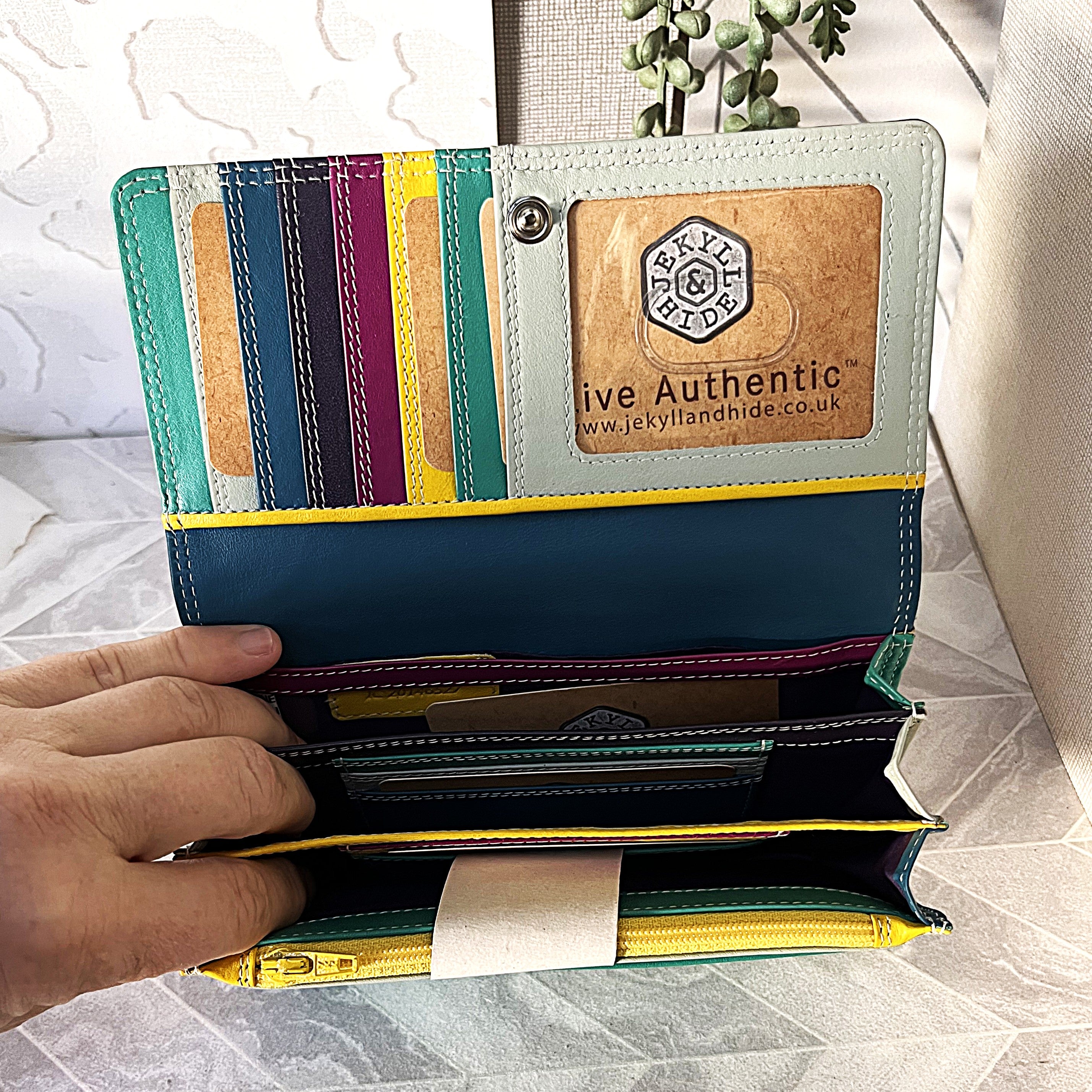 Wallets: Jekyll & Hide Ibiza Multicolour Leather Wallet