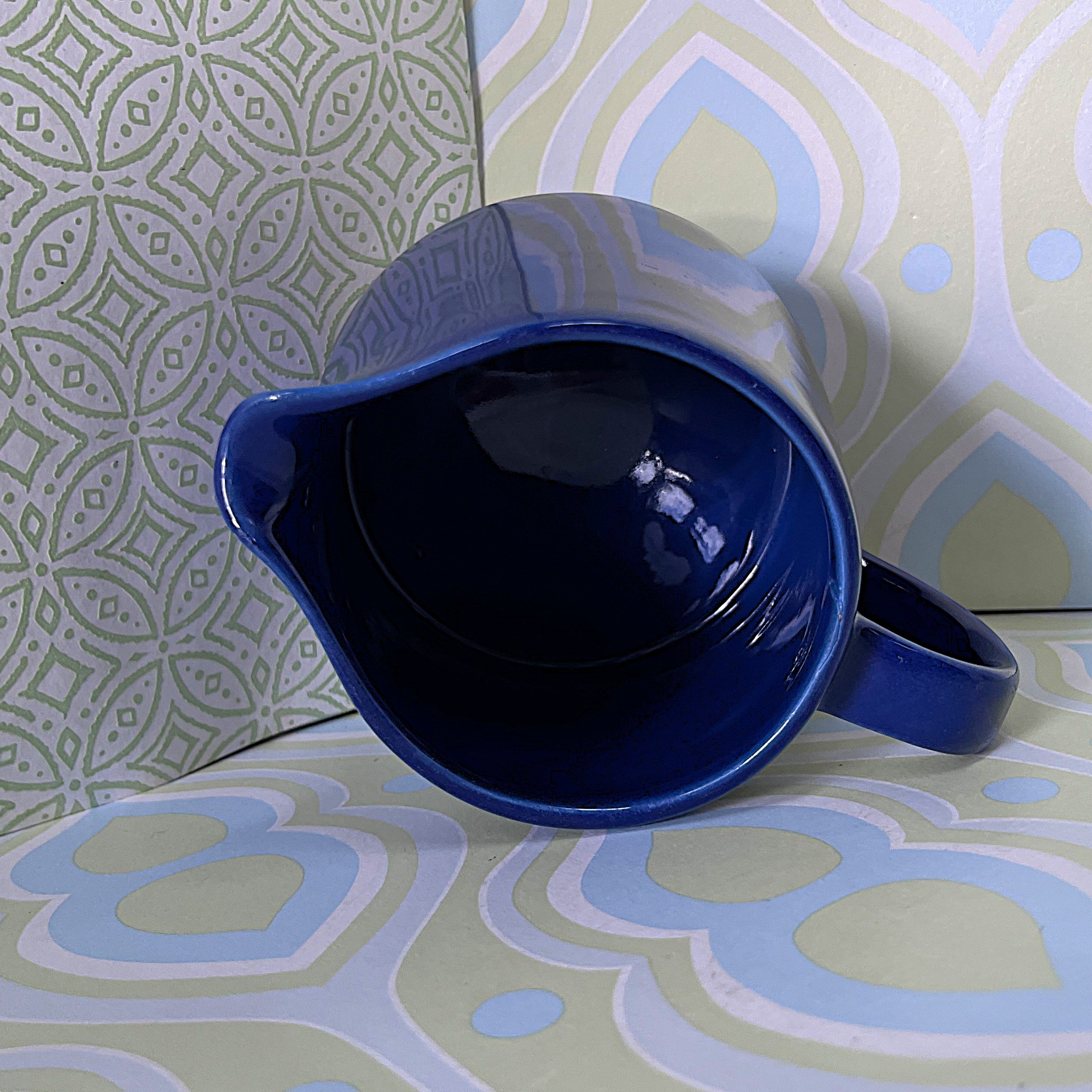 Tableware: Arabia Finland Kilta Cobalt Blue Creamer by Kaj Franck