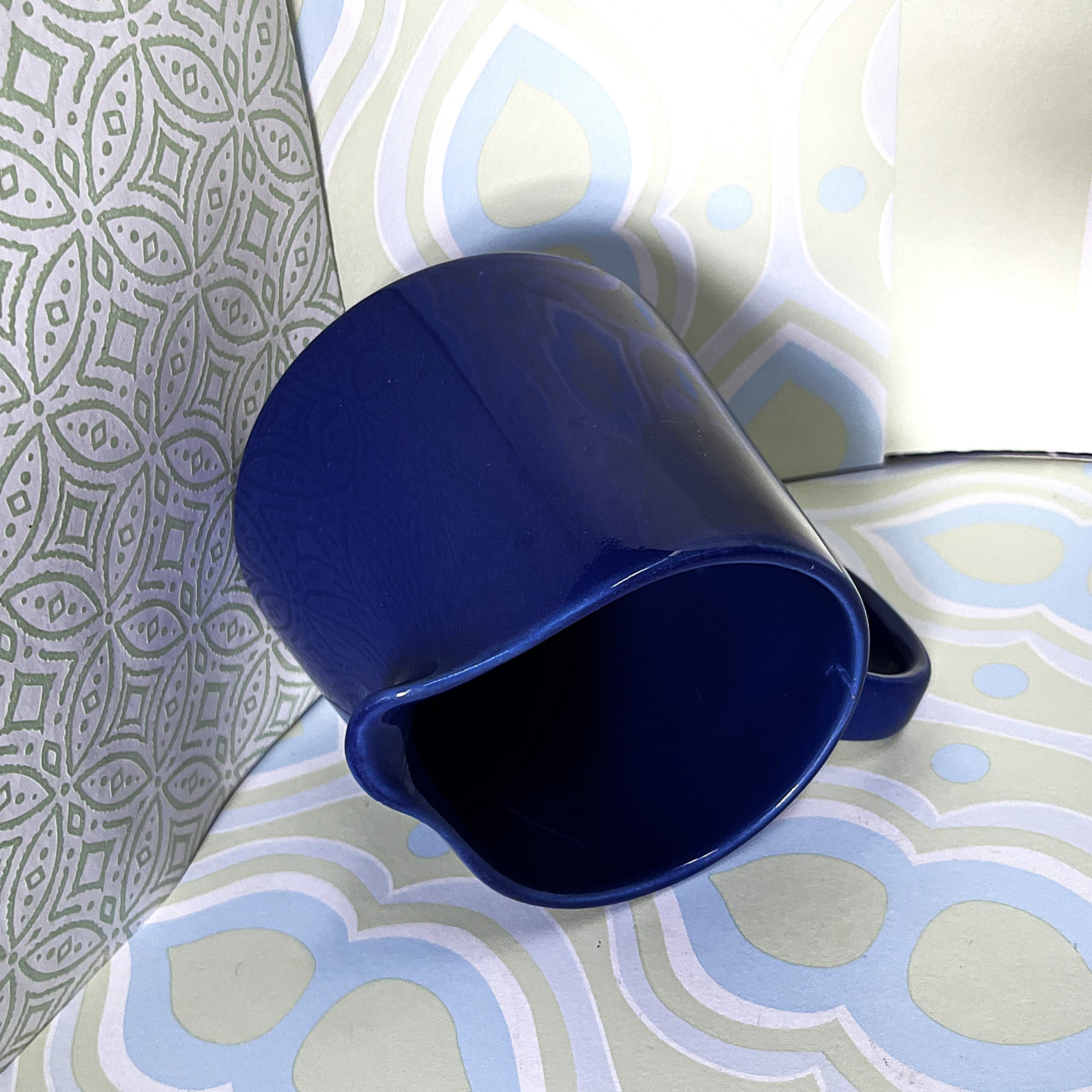 Tableware: Arabia Finland Kilta Cobalt Blue Creamer by Kaj Franck