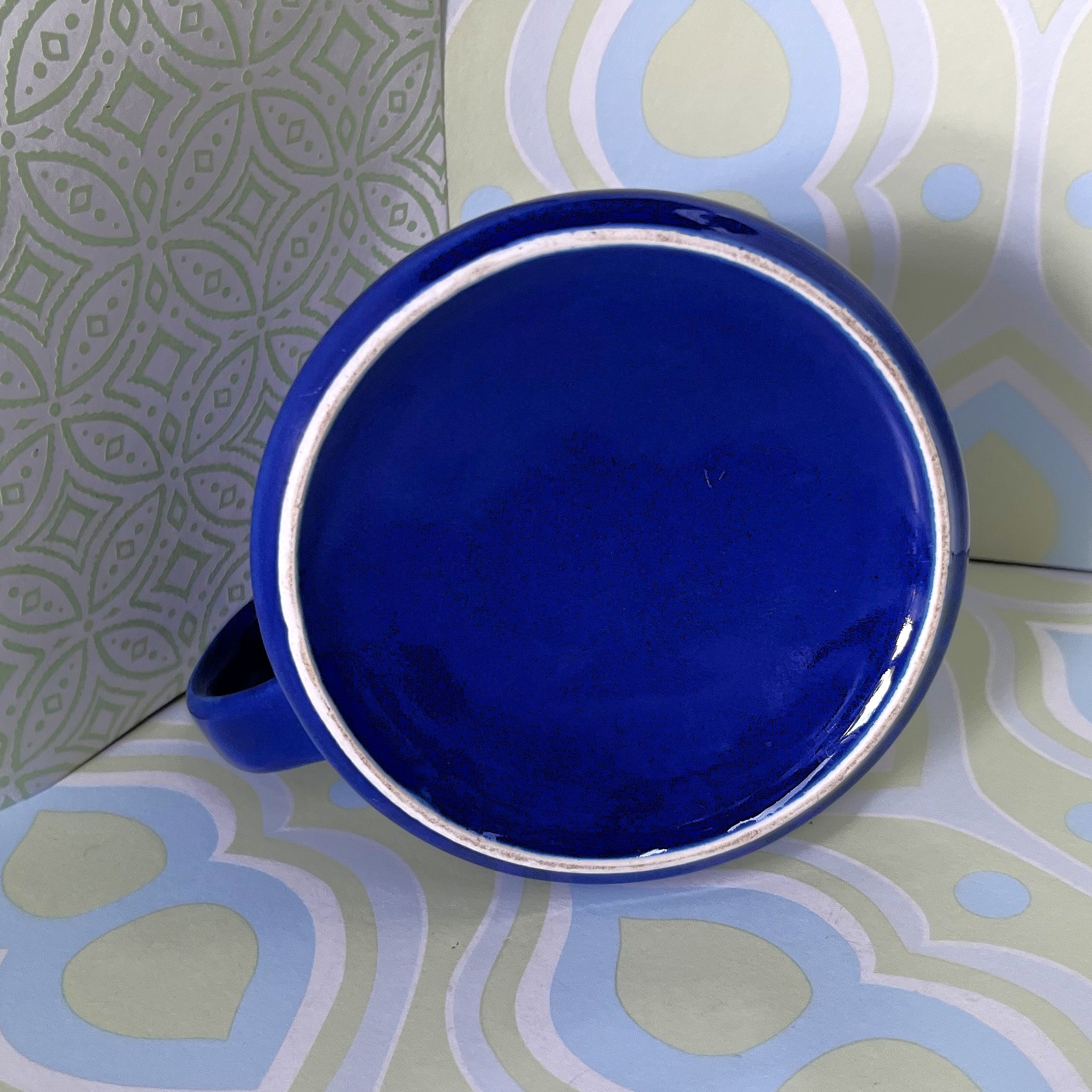 Tableware: Arabia Finland Kilta Cobalt Blue Creamer by Kaj Franck