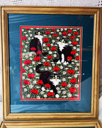 Prints & Etchings: Lara Geffen Folk-Art Cat Prints, Diptych