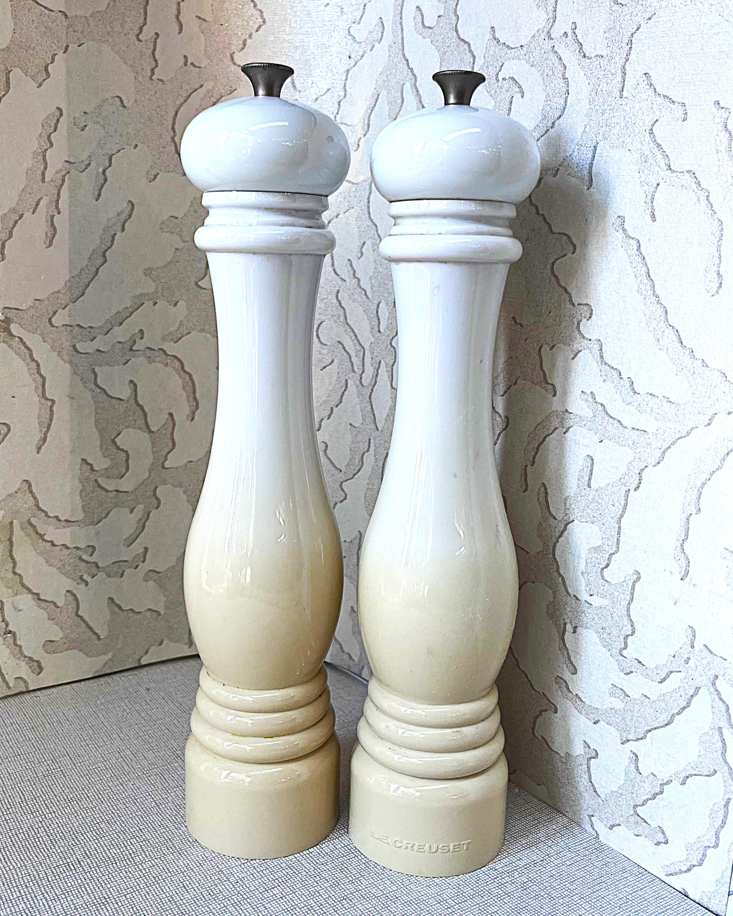 Salt & Pepper: Le Creuset Meringue Salt & Pepper Mills
