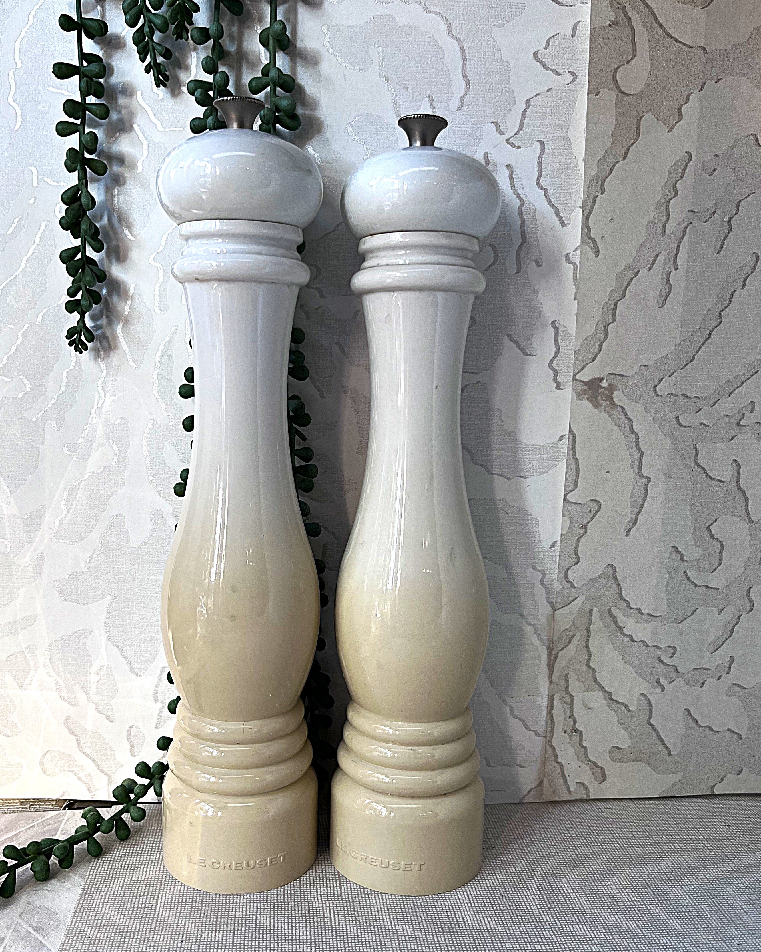 Salt & Pepper: Le Creuset Meringue Salt & Pepper Mills