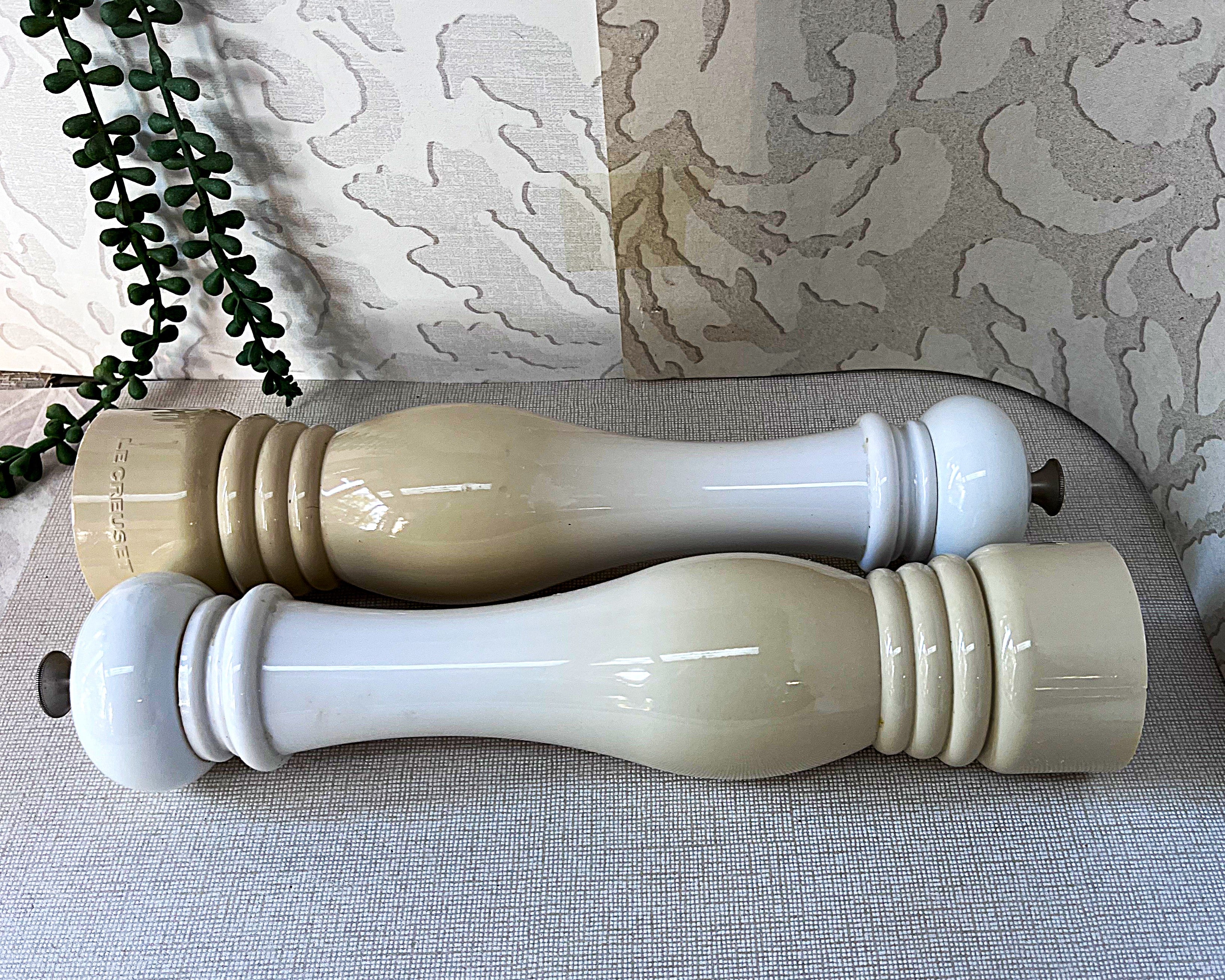 Salt & Pepper: Le Creuset Meringue Salt & Pepper Mills
