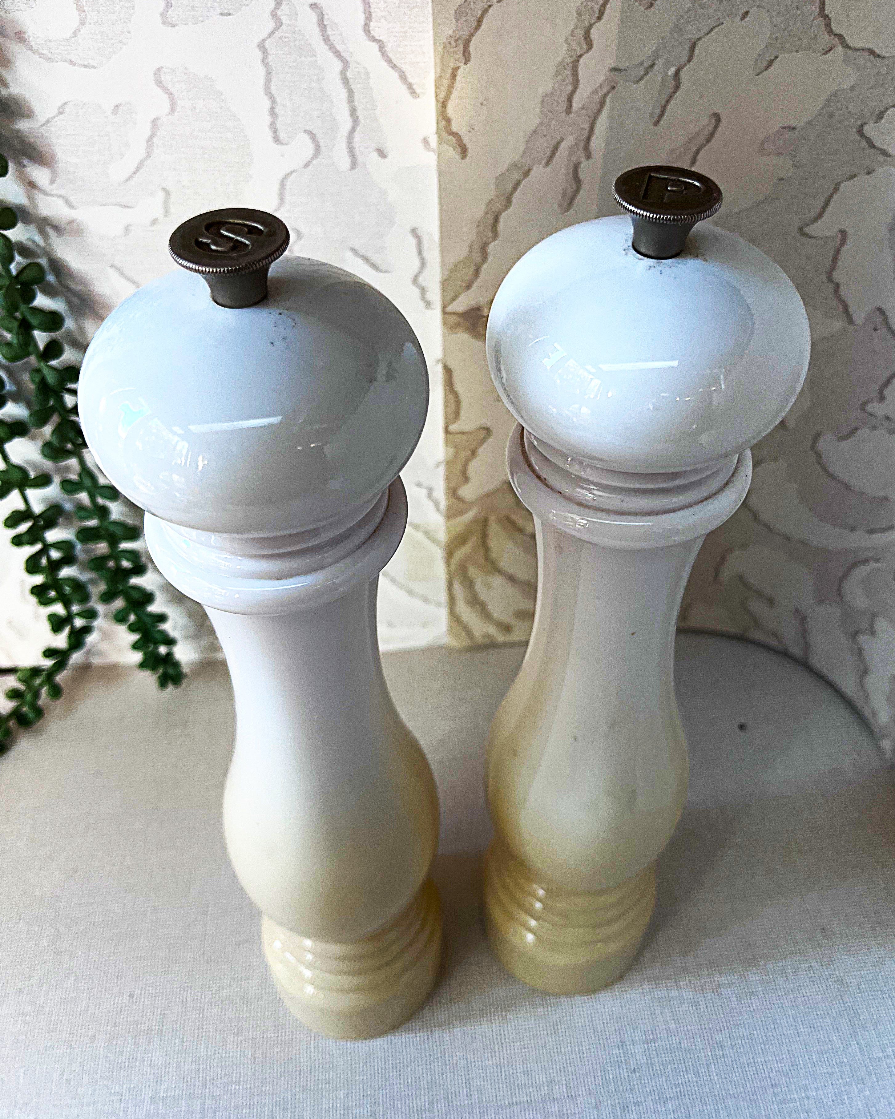 Salt & Pepper: Le Creuset Meringue Salt & Pepper Mills