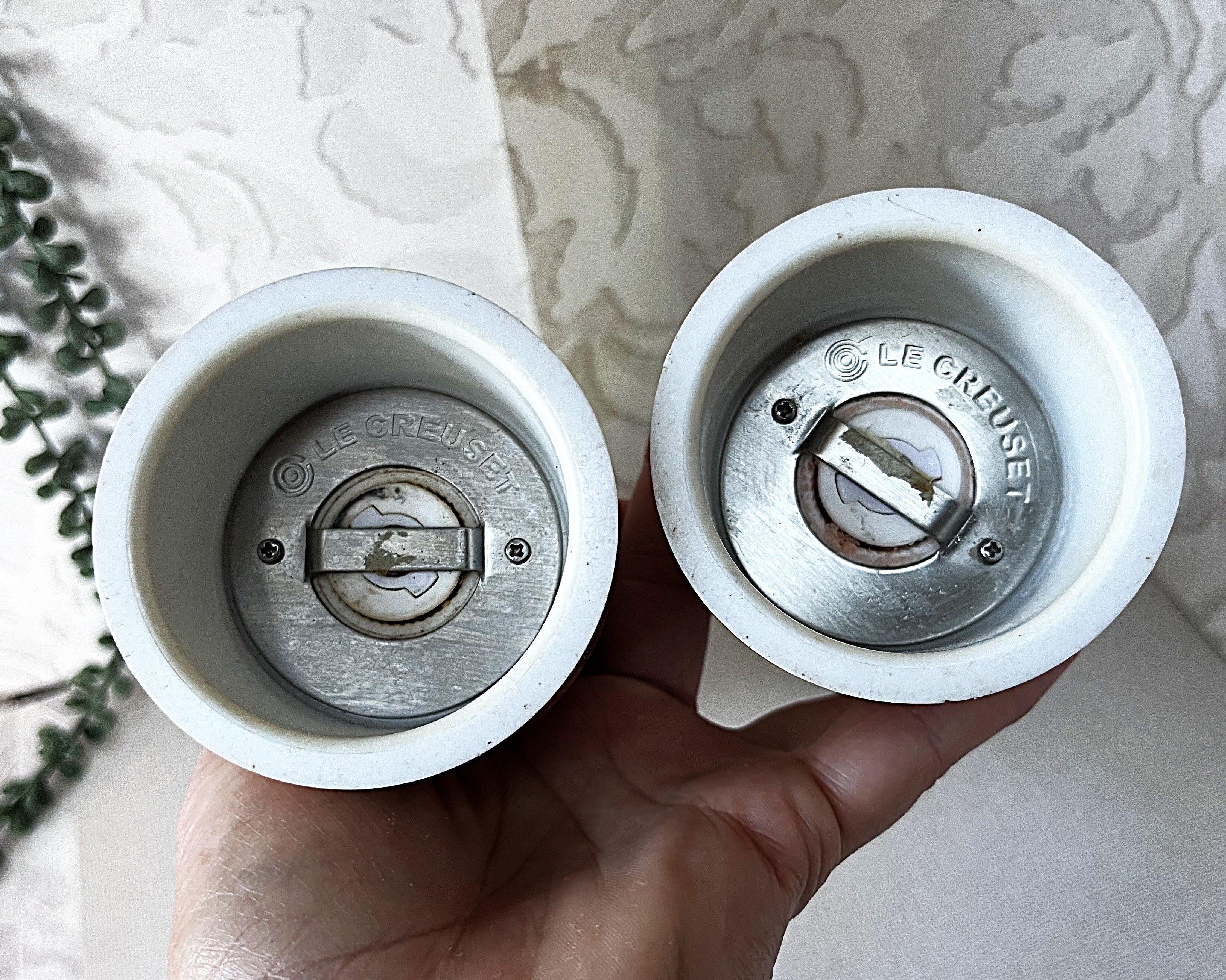 Salt & Pepper: Le Creuset Meringue Salt & Pepper Mills