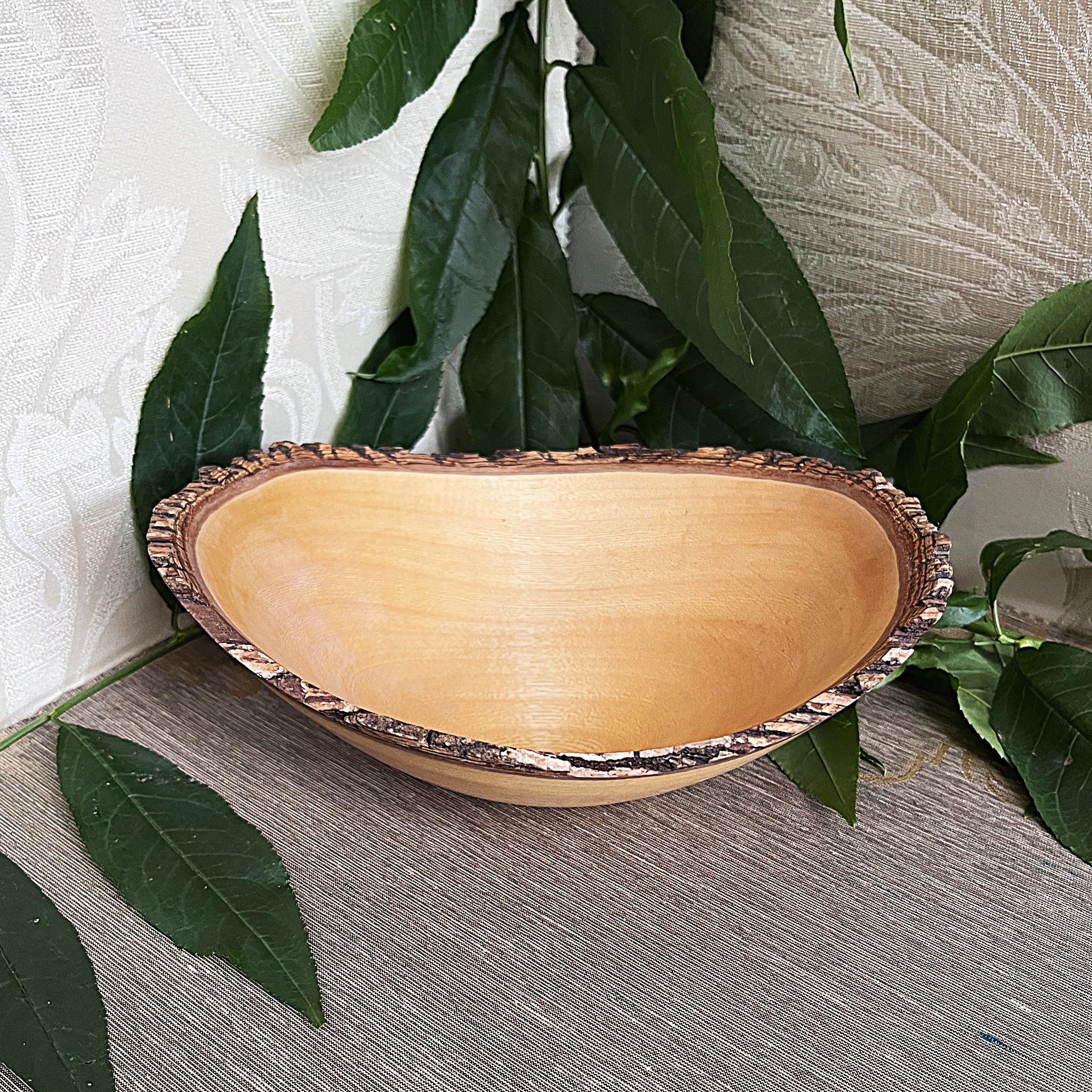 Carved Wood: Jacaranda Wood Hand-Turned Bowl