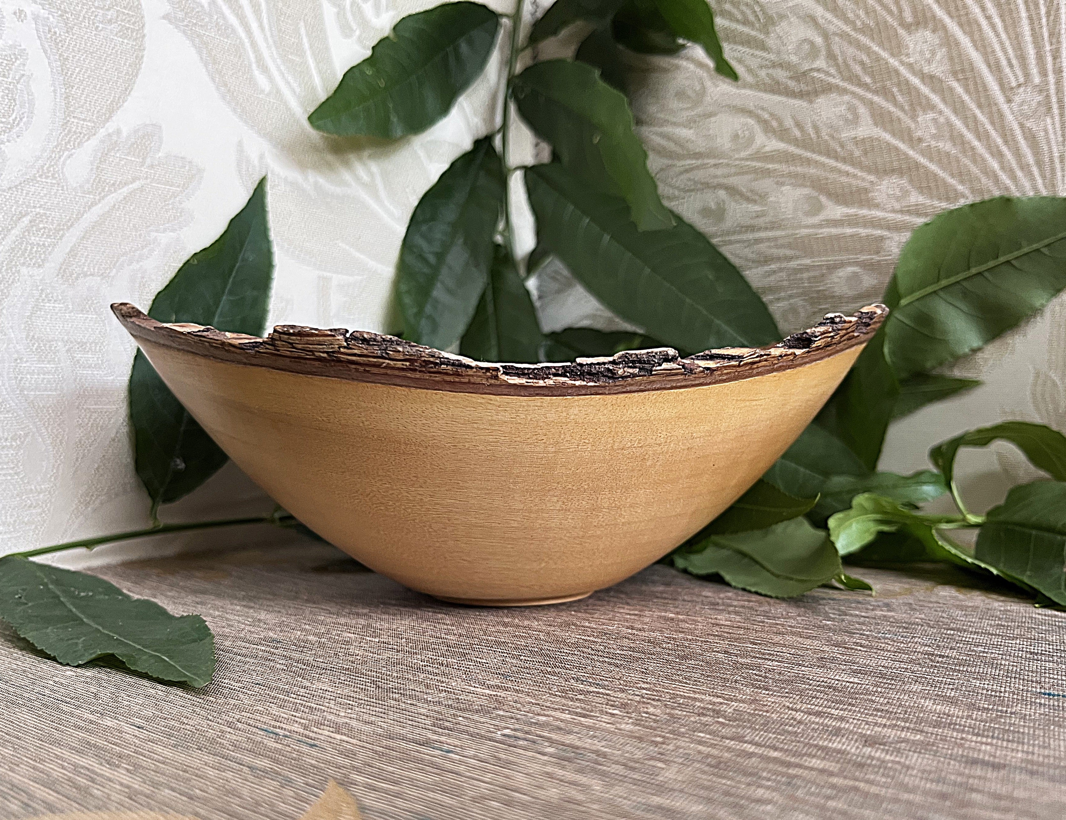 Carved Wood: Jacaranda Wood Hand-Turned Bowl